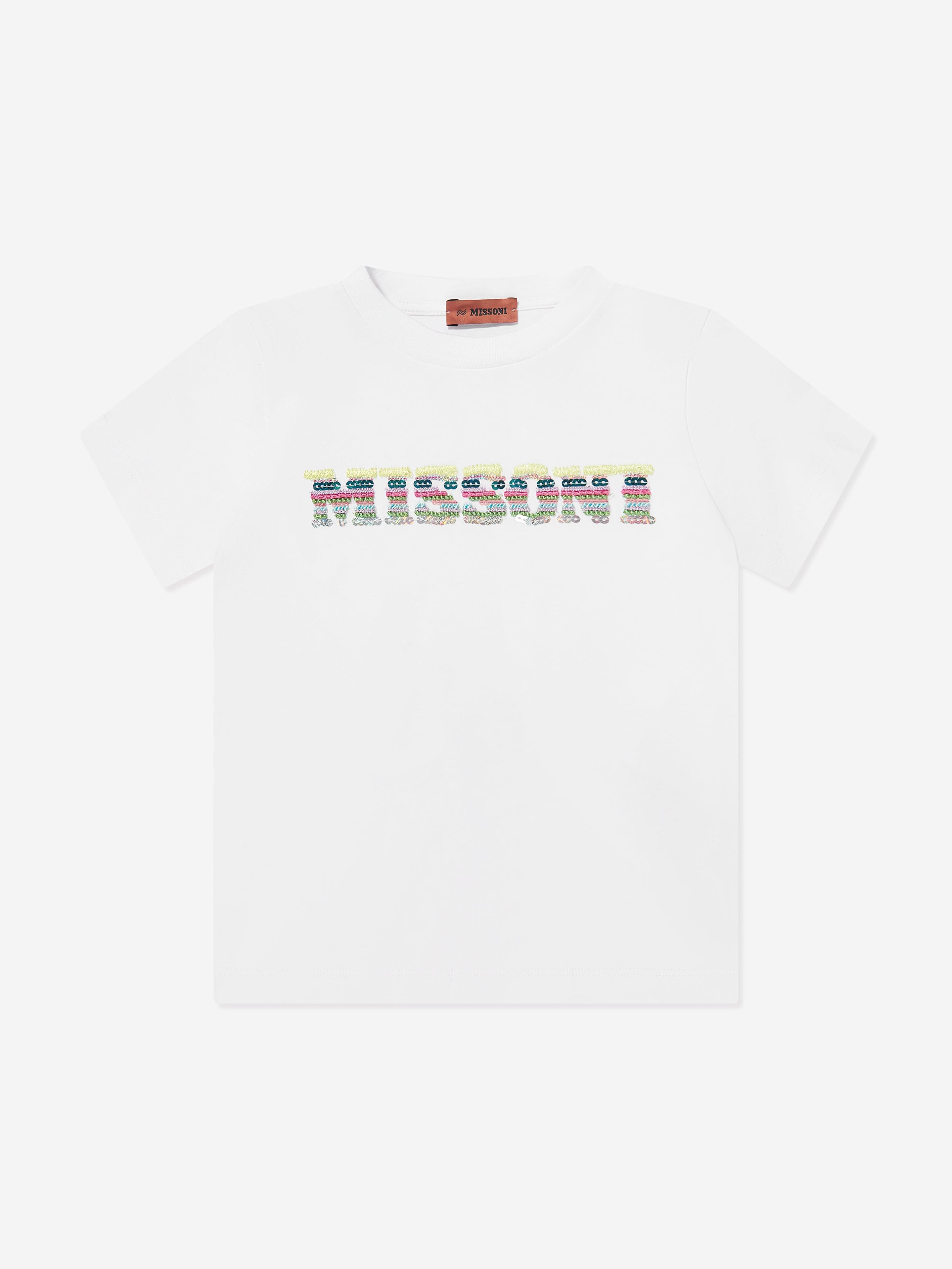 Missoni Girls Logo T-Shirt in White