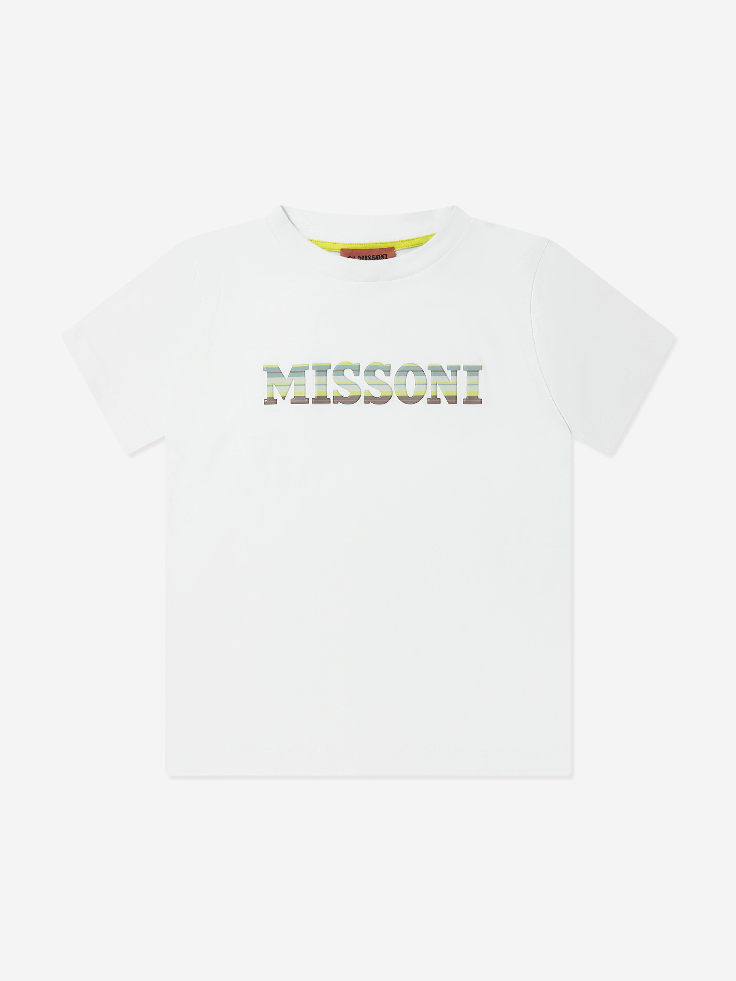 Missoni Boys Logo T-Shirt in White