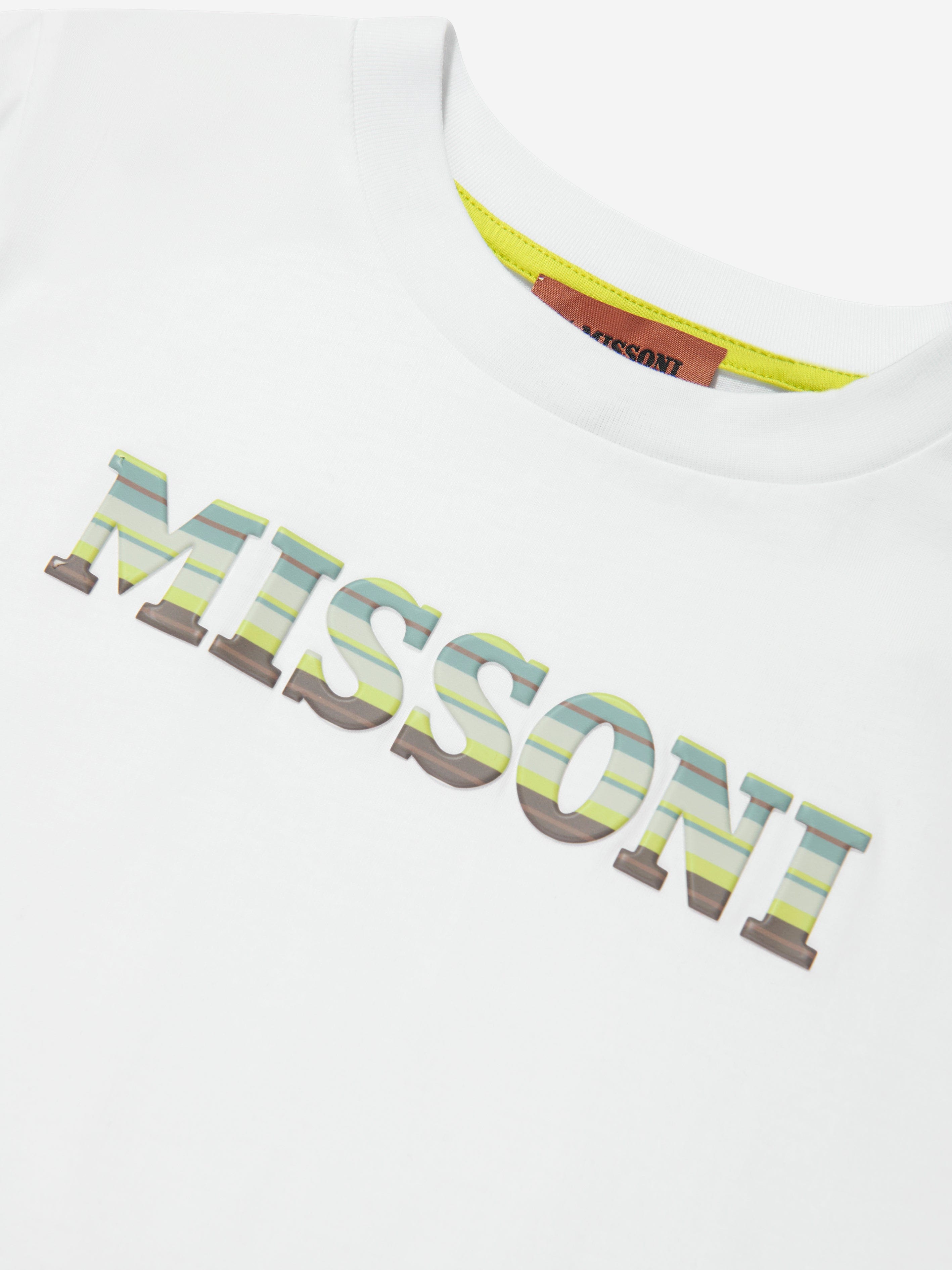 Missoni Boys Logo T-Shirt in White