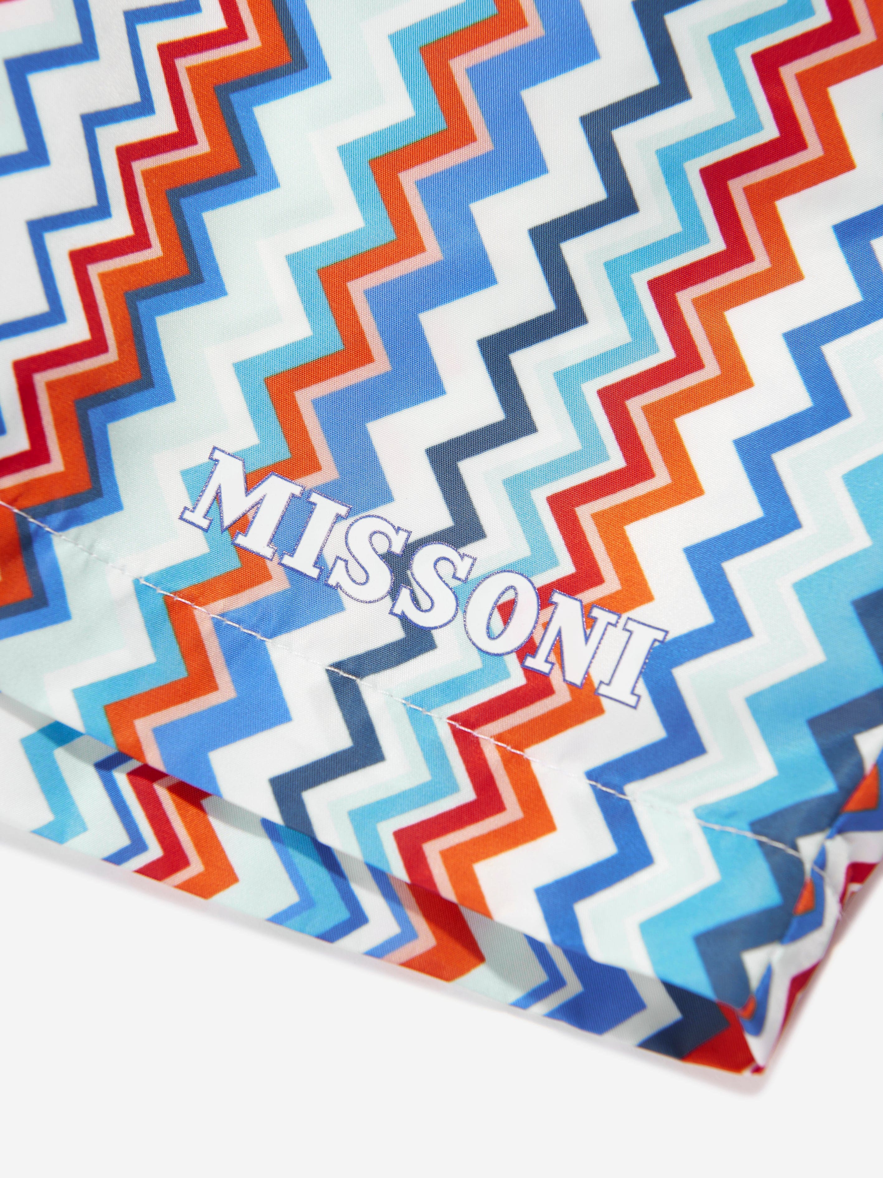 Missoni Boys Zigzag Swim Shorts in Blue