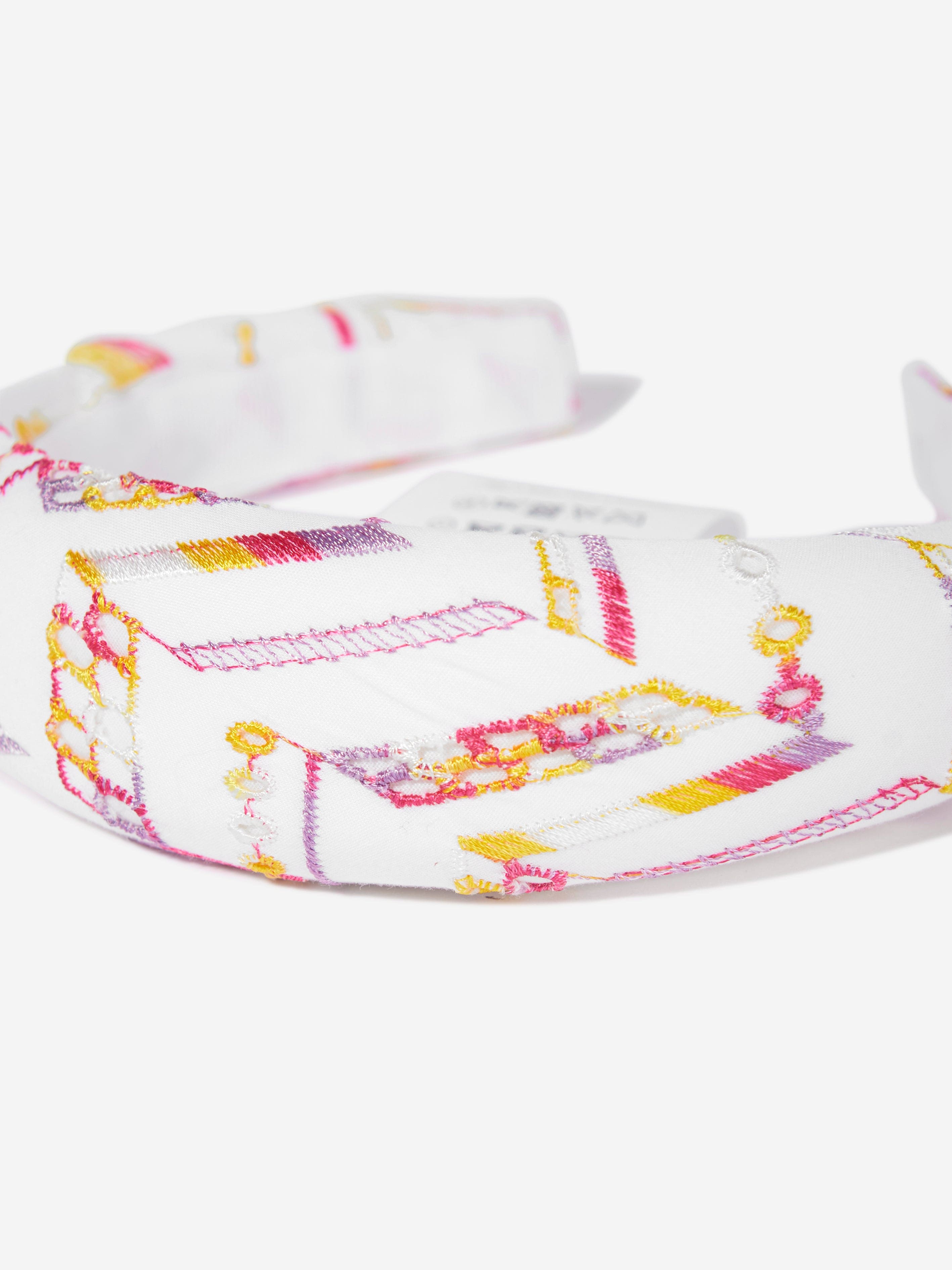 Missoni Girls Cotton Headband in White