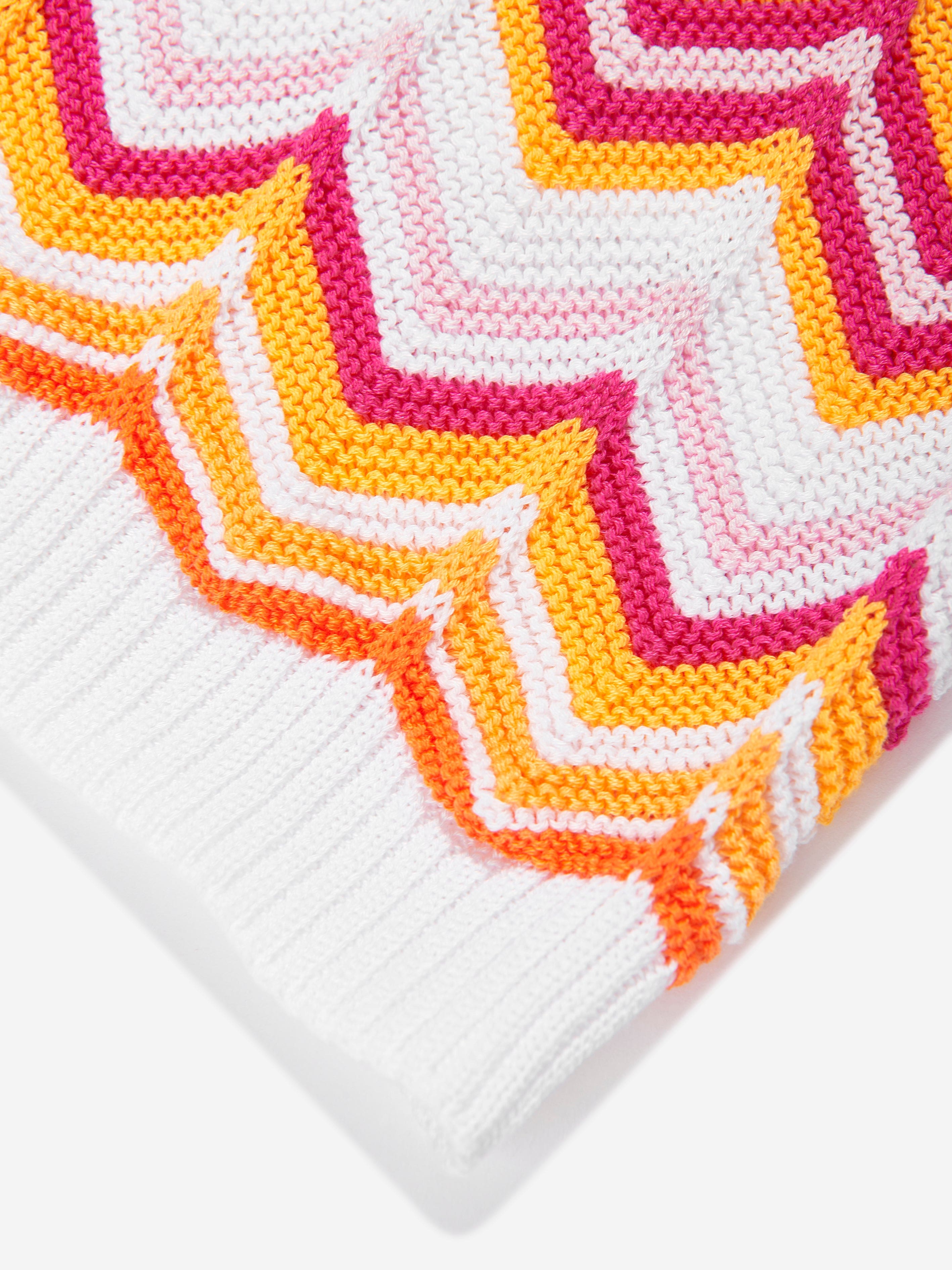 Missoni Girls Knitted Zigzag Dress in Multicolour