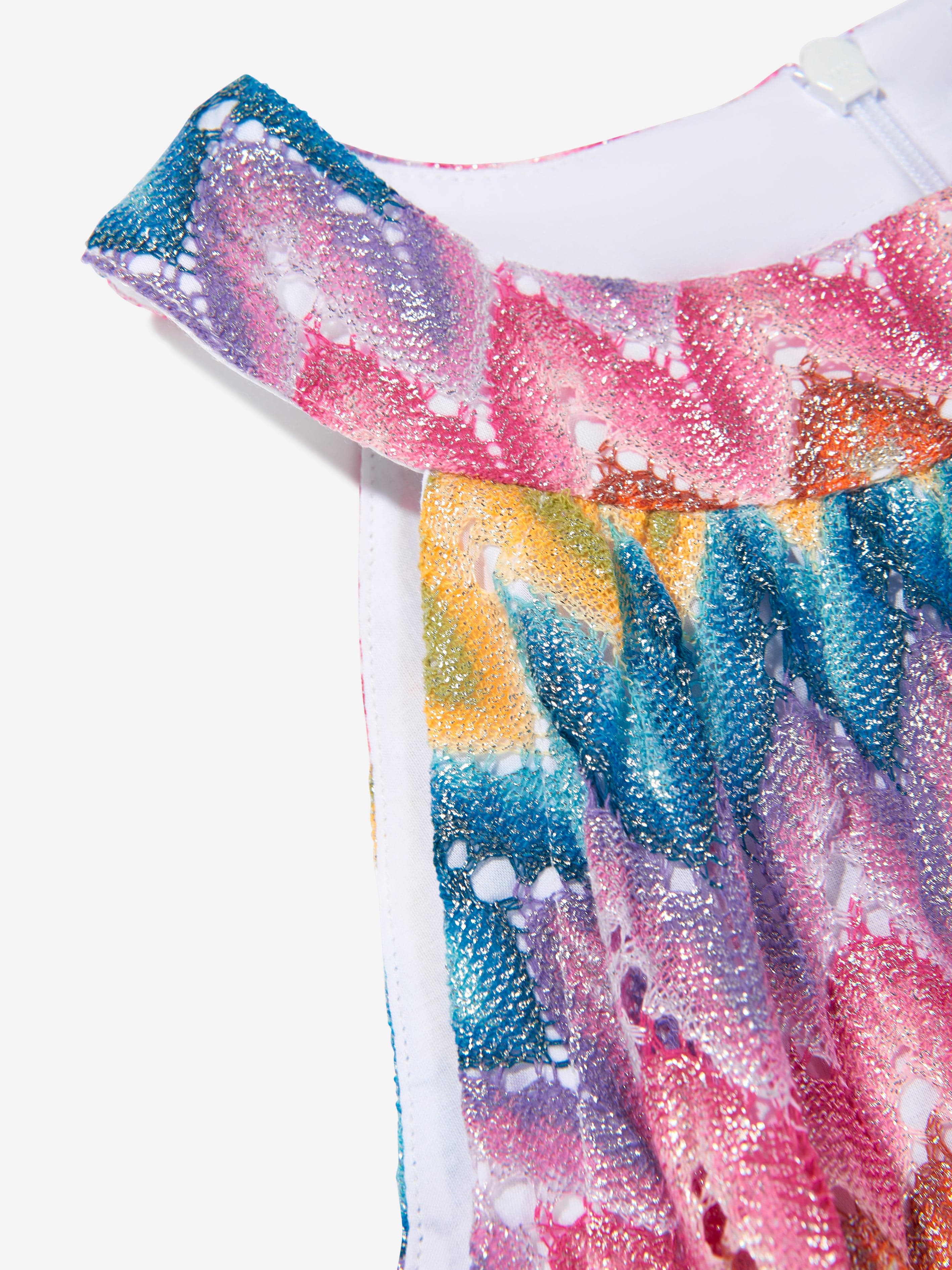 Missoni Girls Sleeveless Zigzag Top in Multicolour