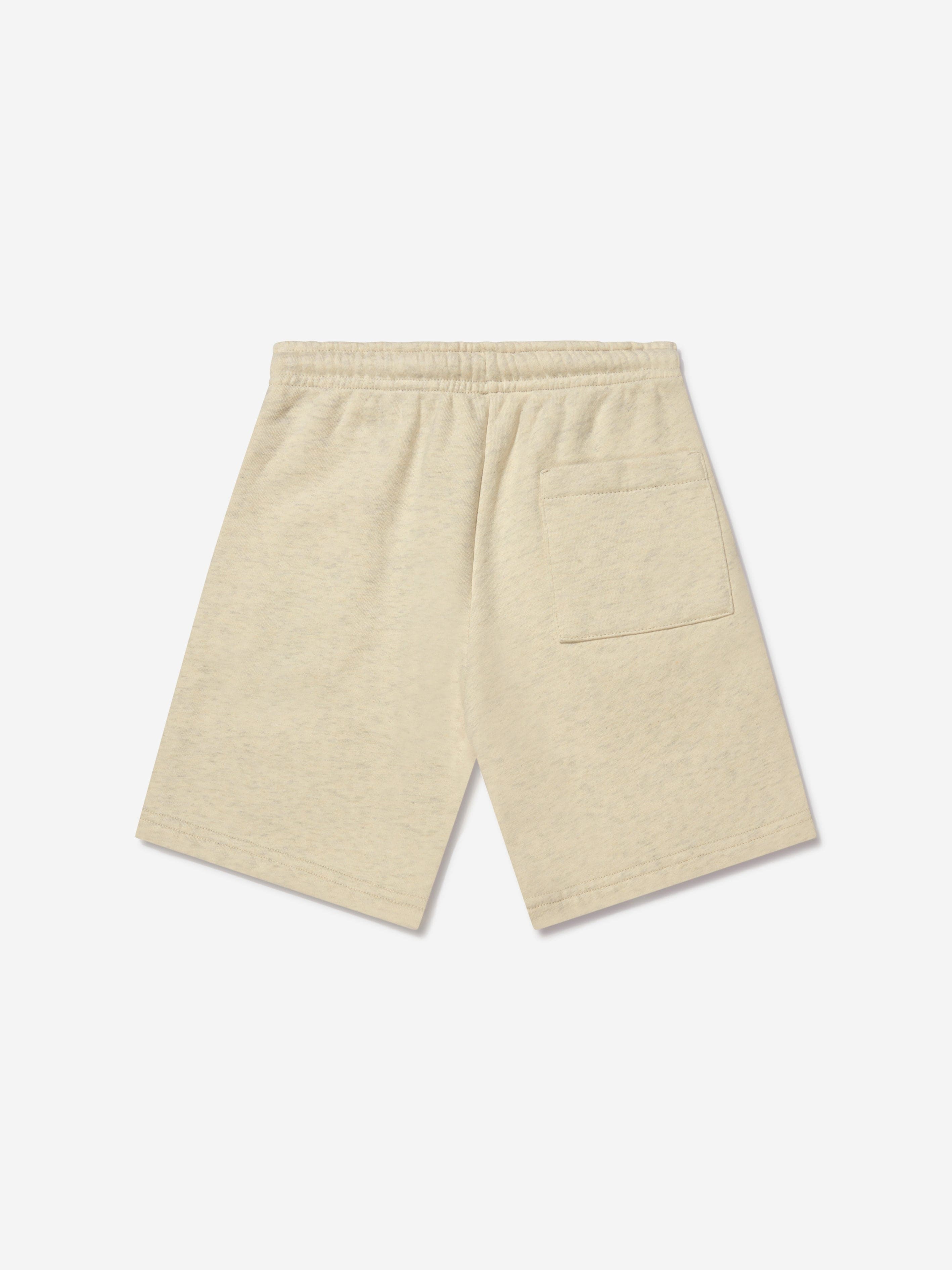 Myar Boys Cotton Logo Shorts in Beige