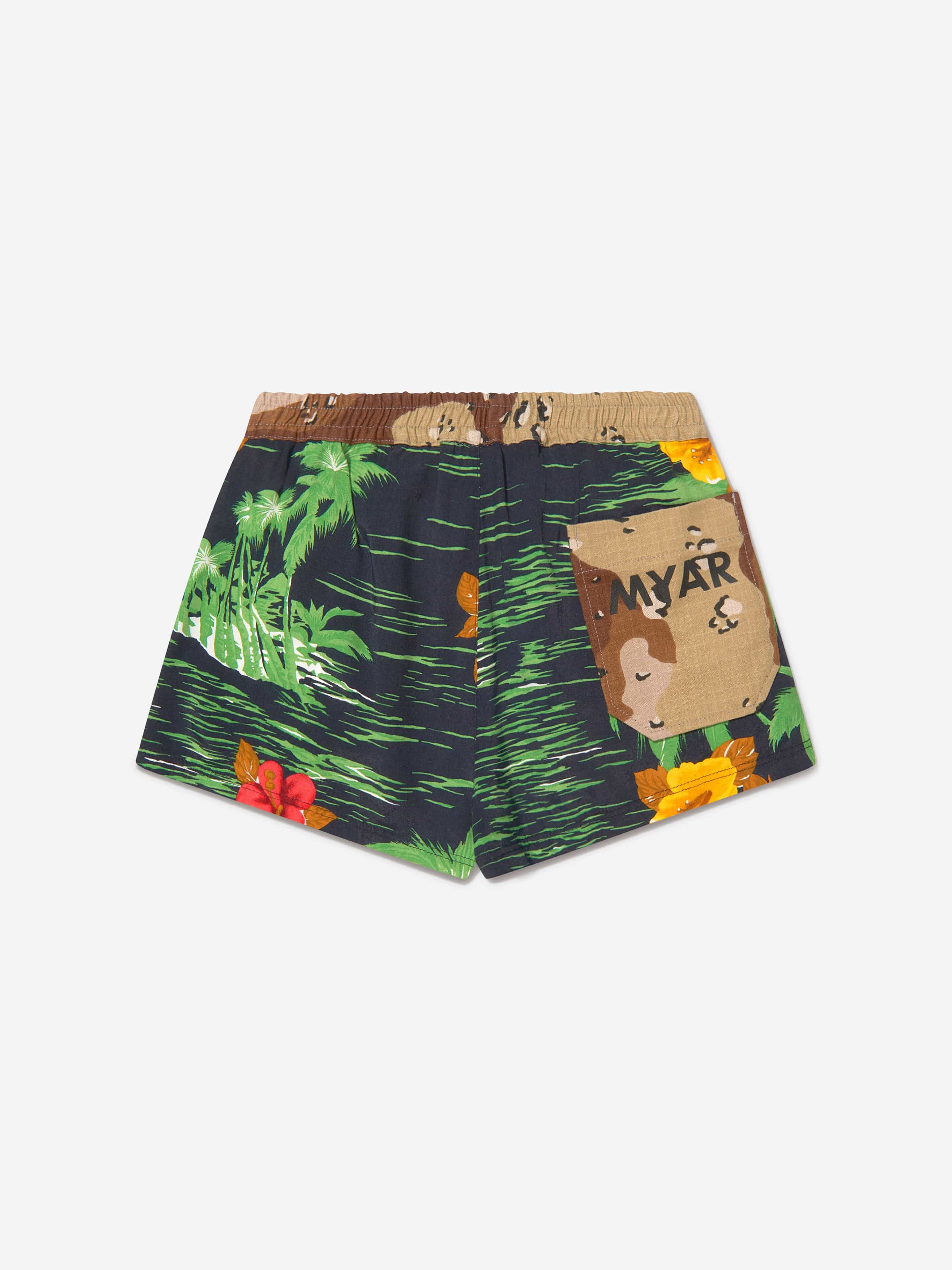 Myar Boys Cotton Hawaiian Print Shorts