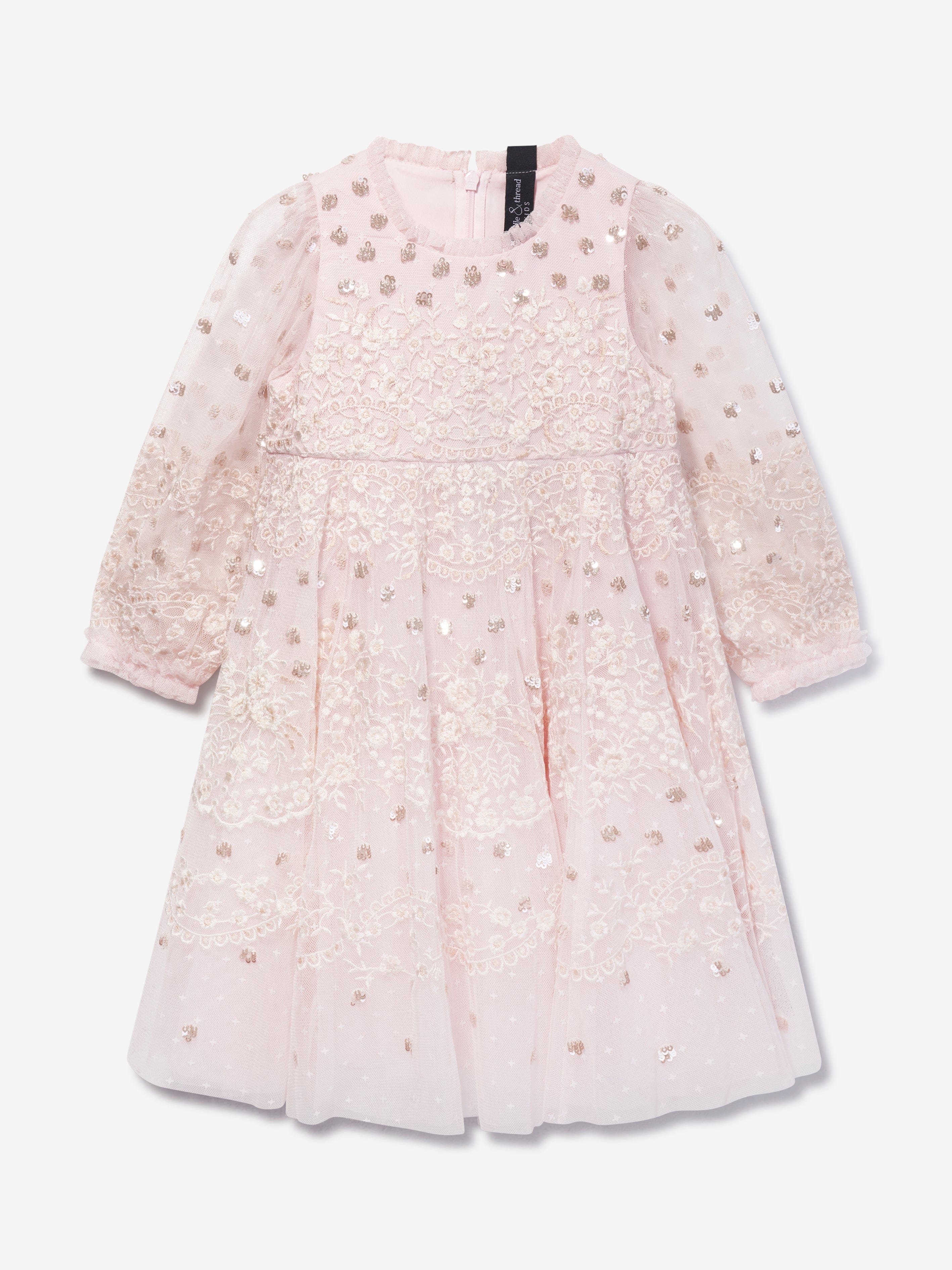 Needle & Thread Girls Beatrice Dress in Pink