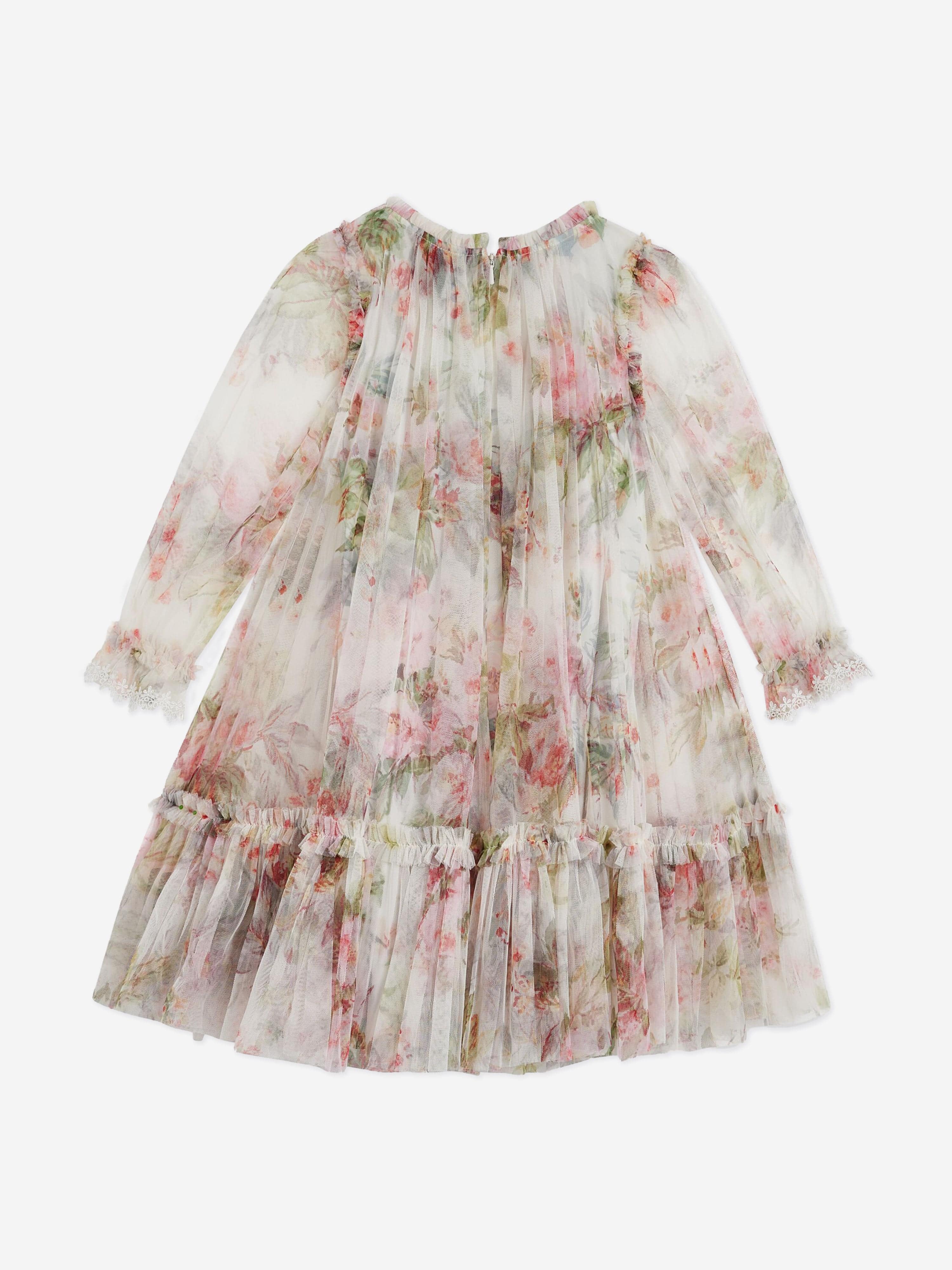 Needle & Thread Girls Paradise Garden Dress in Multicolour