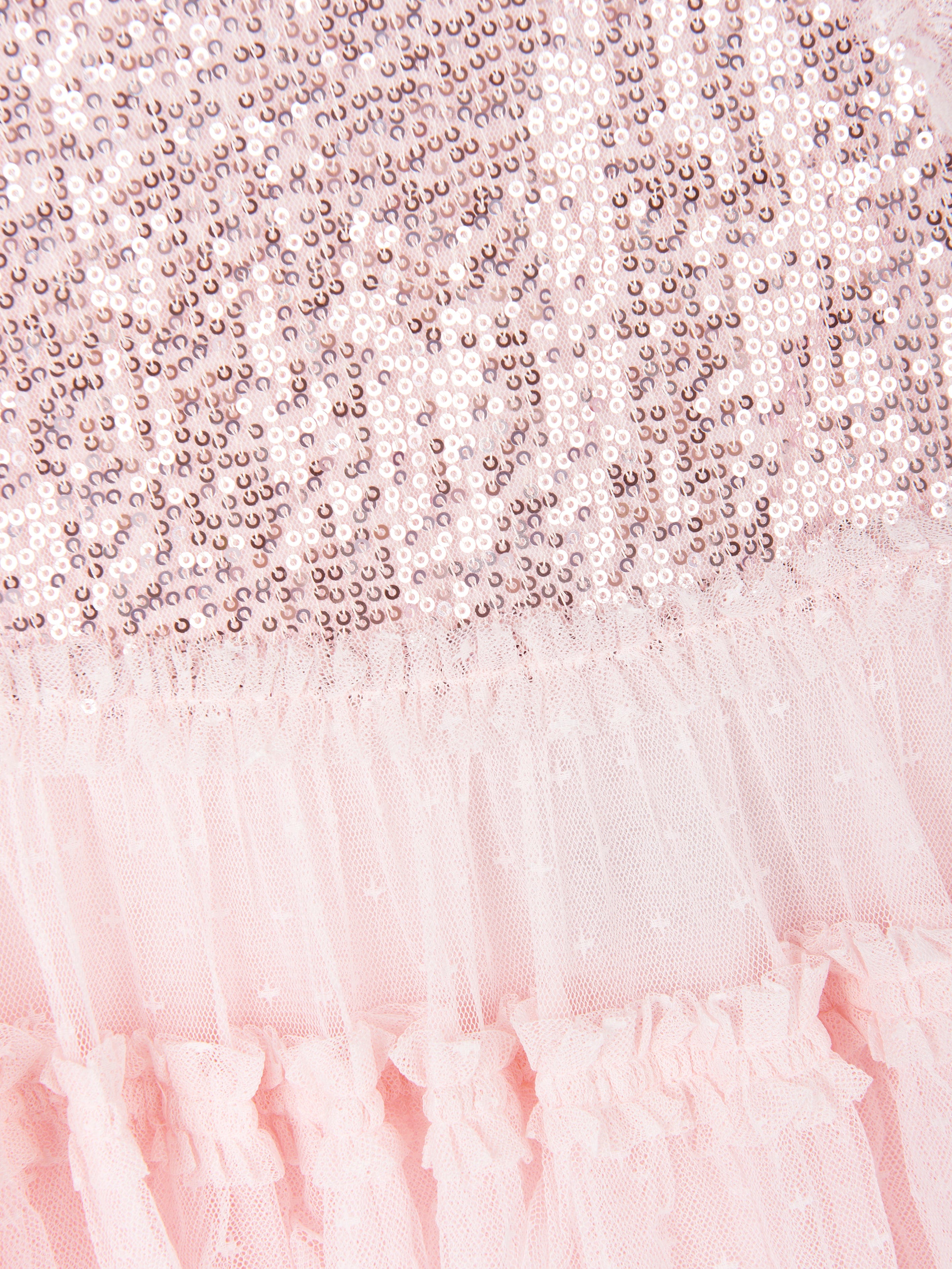 Needle & Thread Girls Annalise Dress in Pink