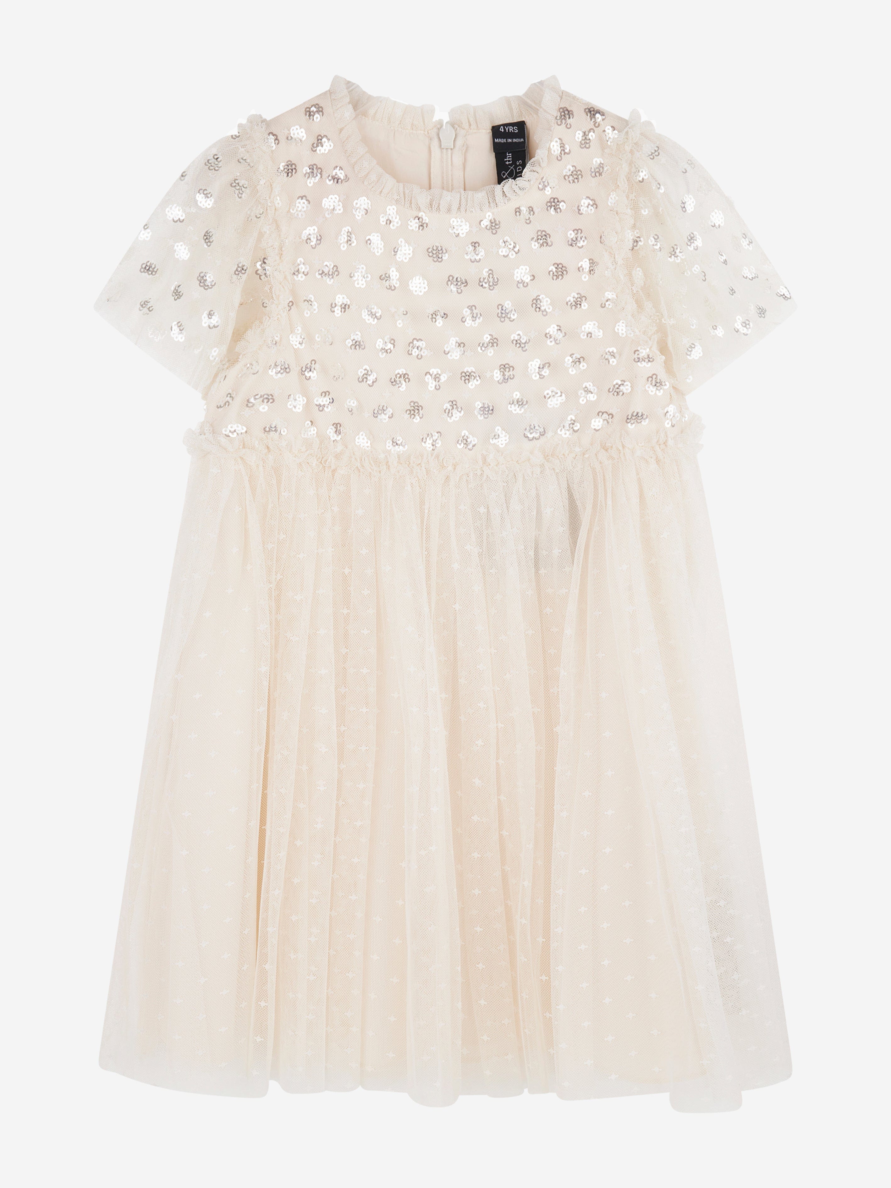 Needle & Thread Girls Thea Bodice Dress in Ivory