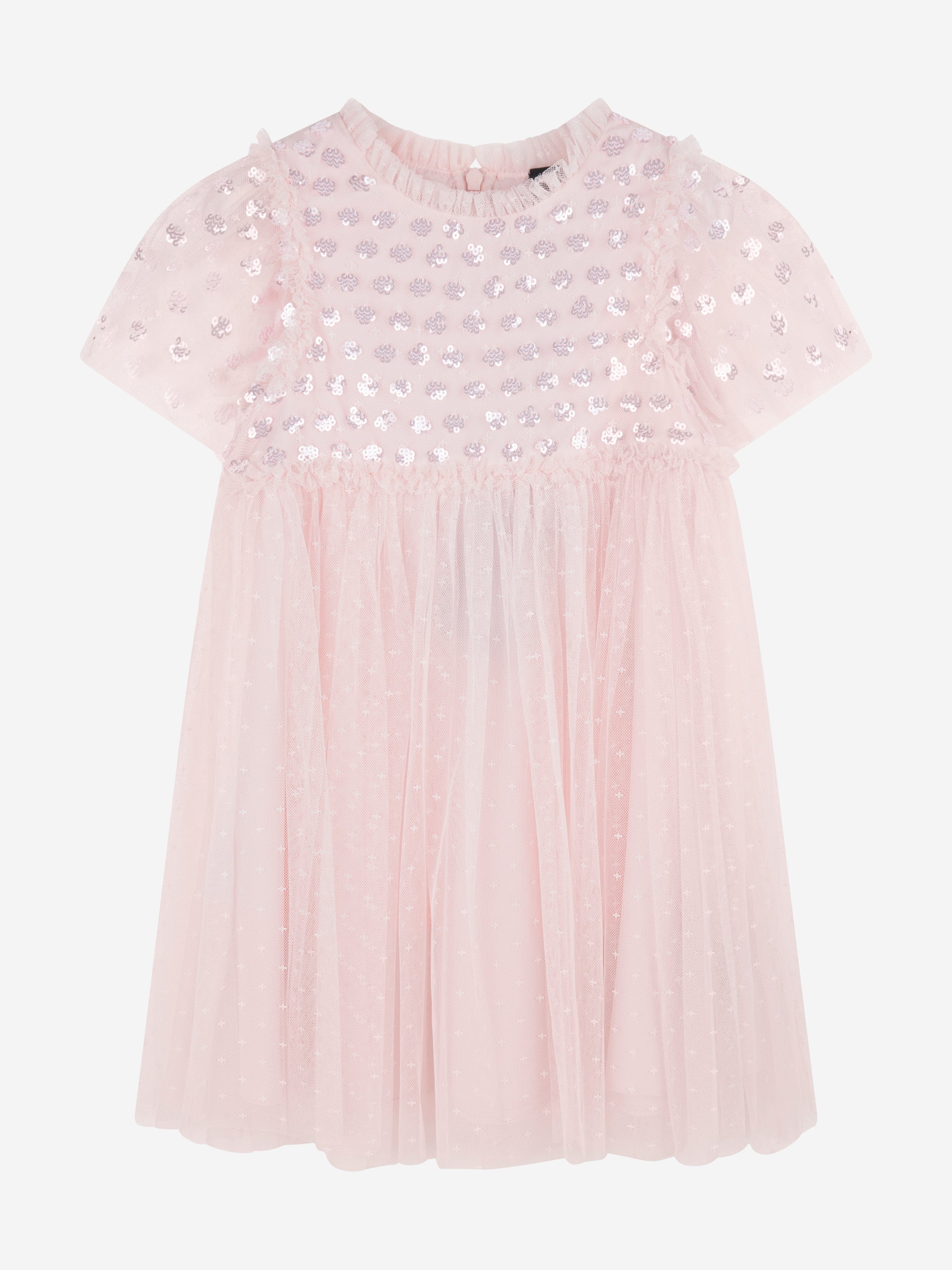 Needle & Thread Girls Thea Bodice Dress in Pink