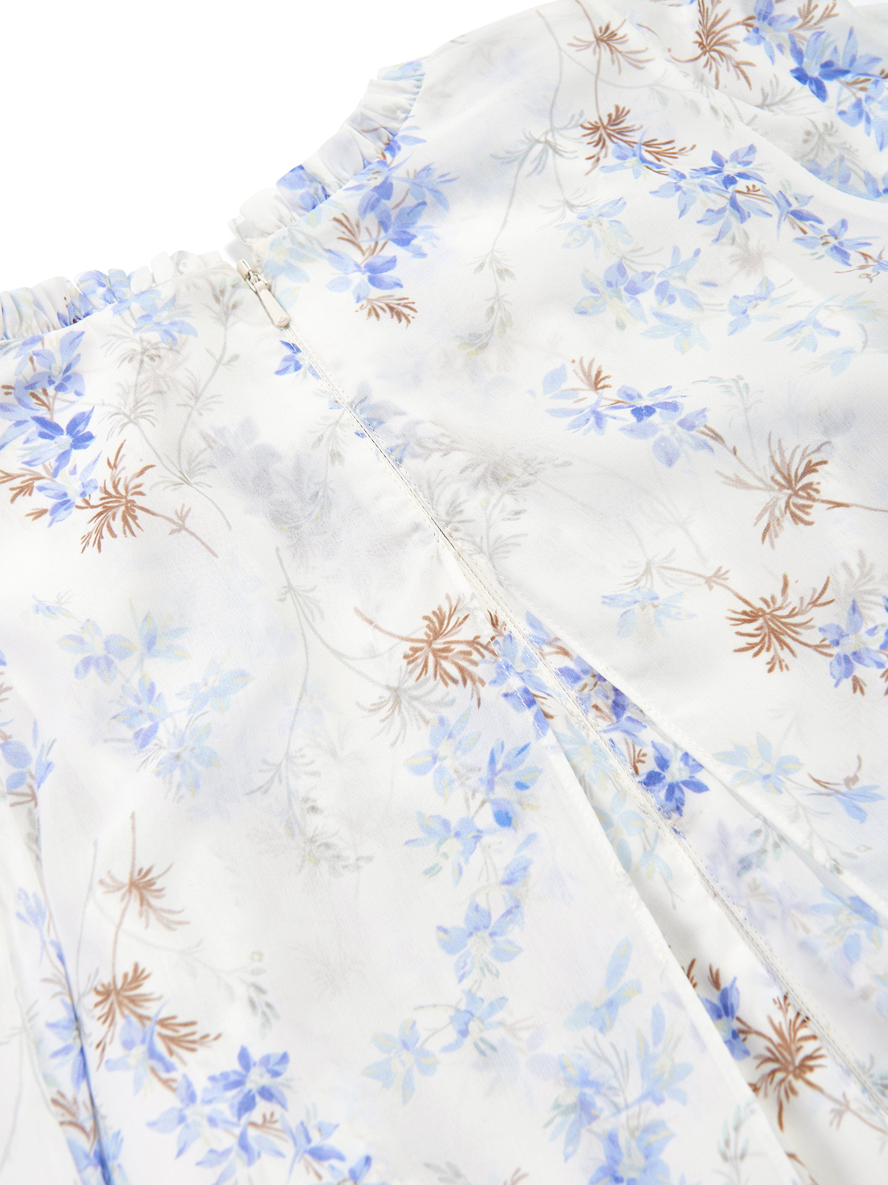 Needle & Thread Girls Ophelia Ditsy Chiffon Cape Dress in White