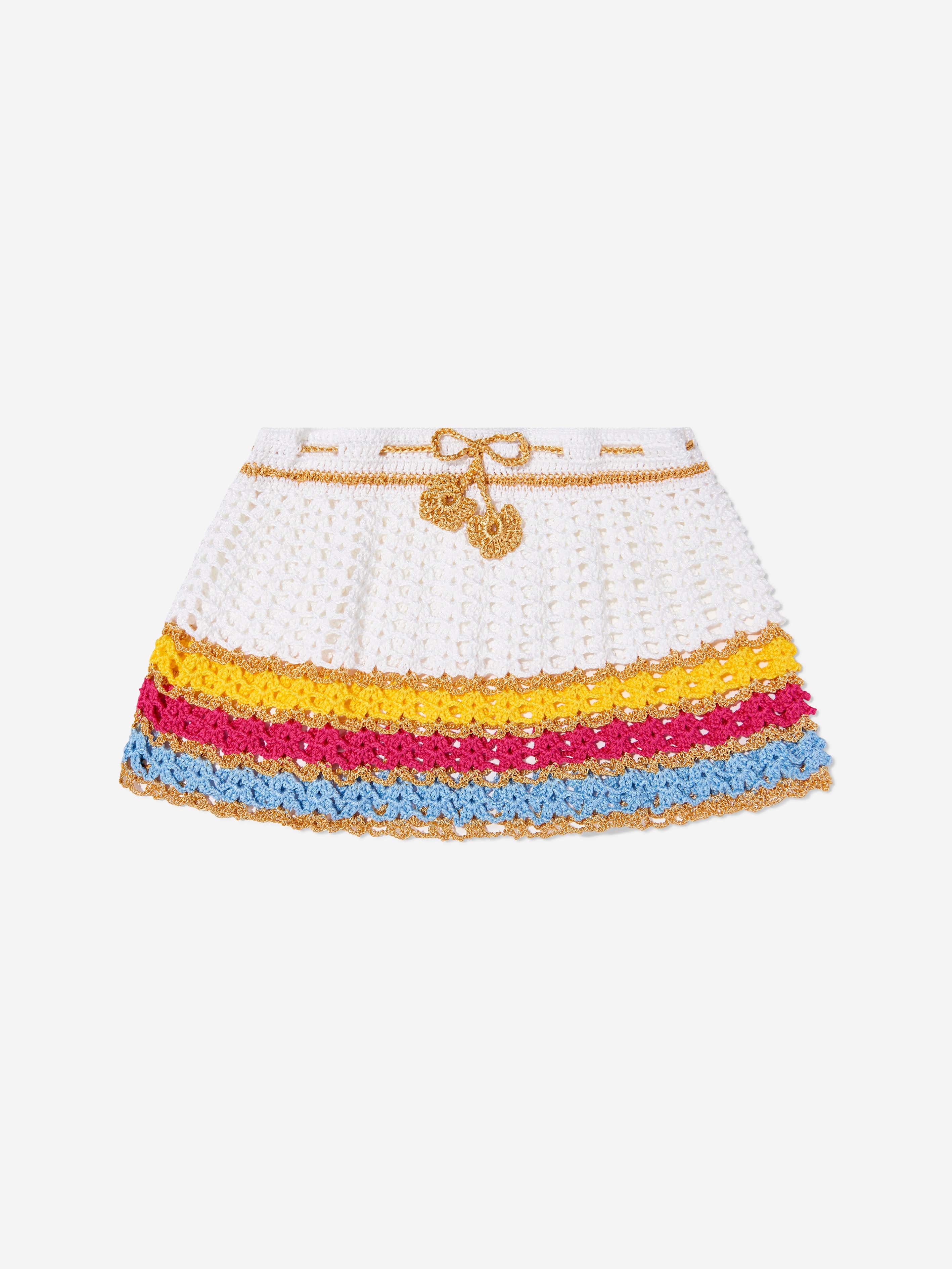 Nessi Byrd Girls Cerys Skirt in White