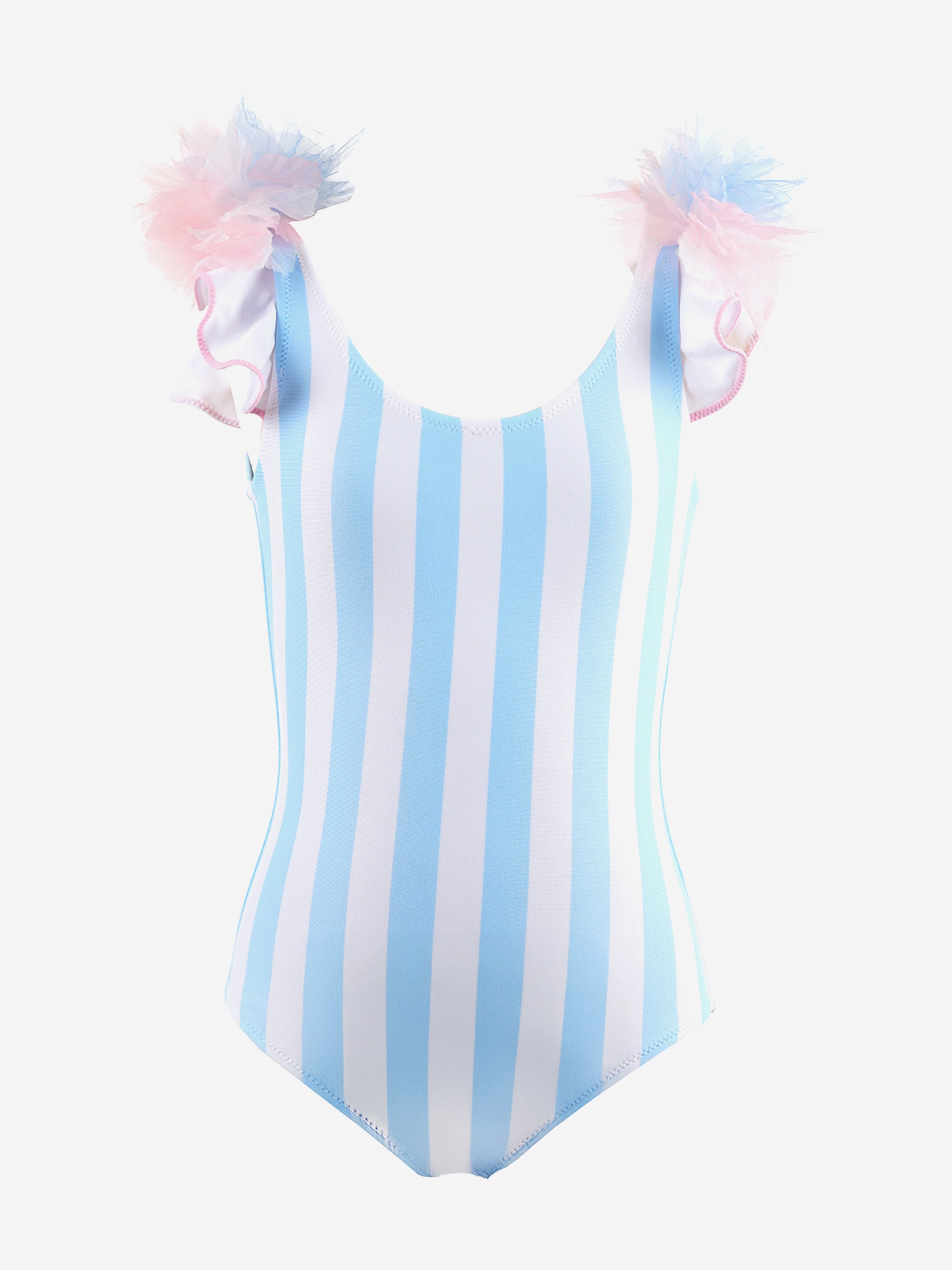 Nessi Byrd Girls Maria Swimsuit in Blue