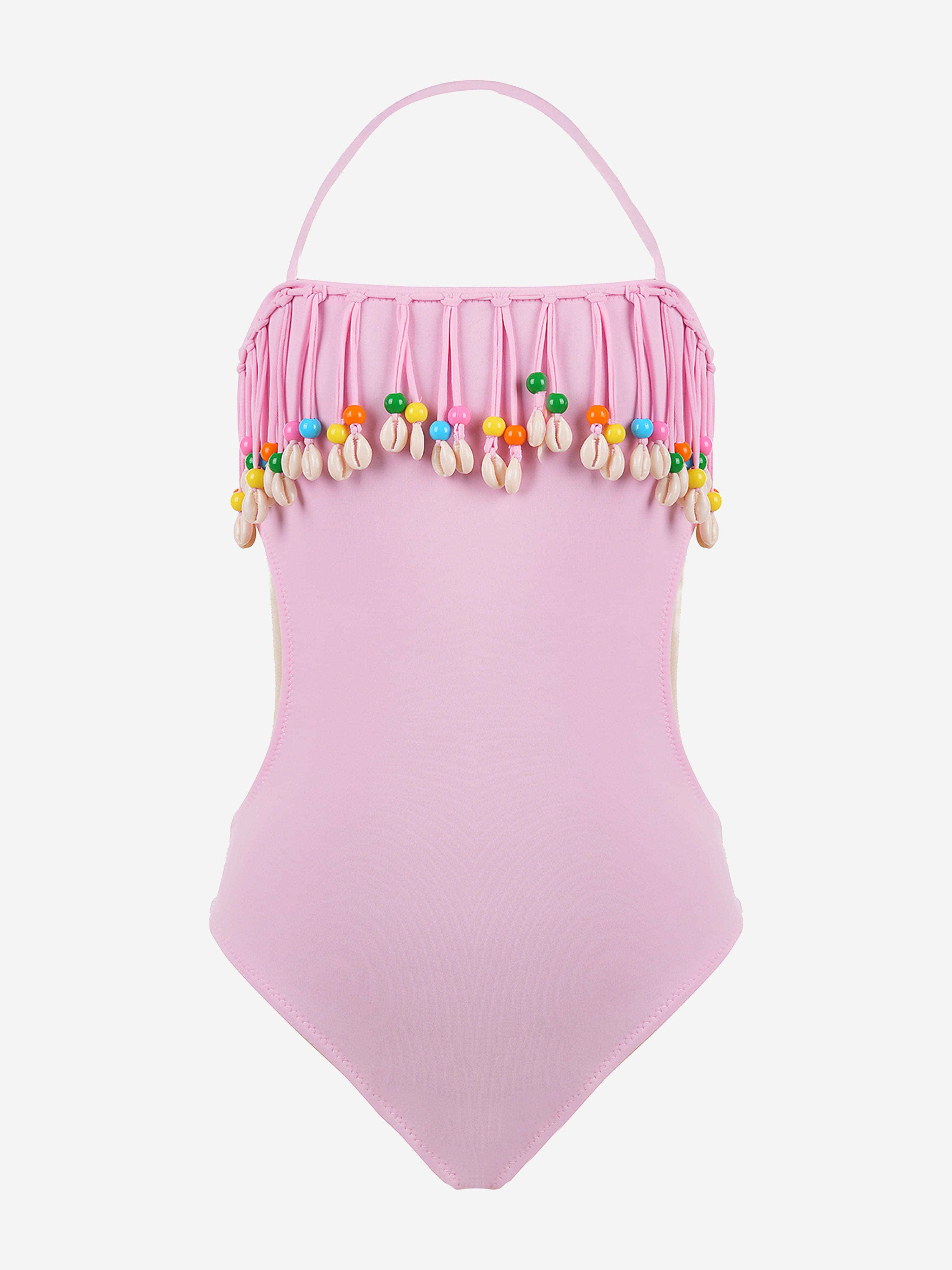Nessi Byrd Girls Gabriella Swimsuit in Pink