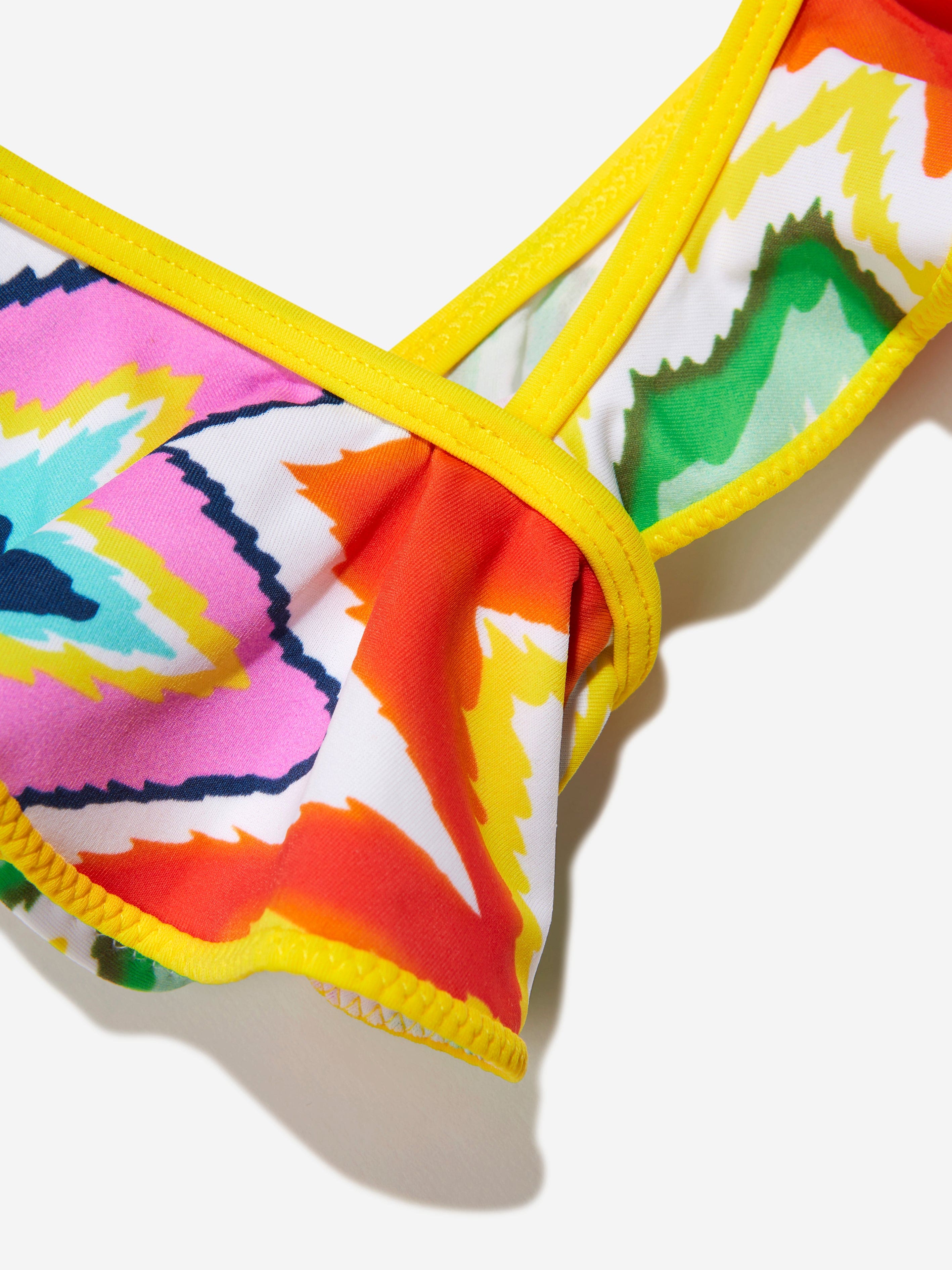 Nessi Byrd Girls Akeno Zig Zag Bikini in Multicolour