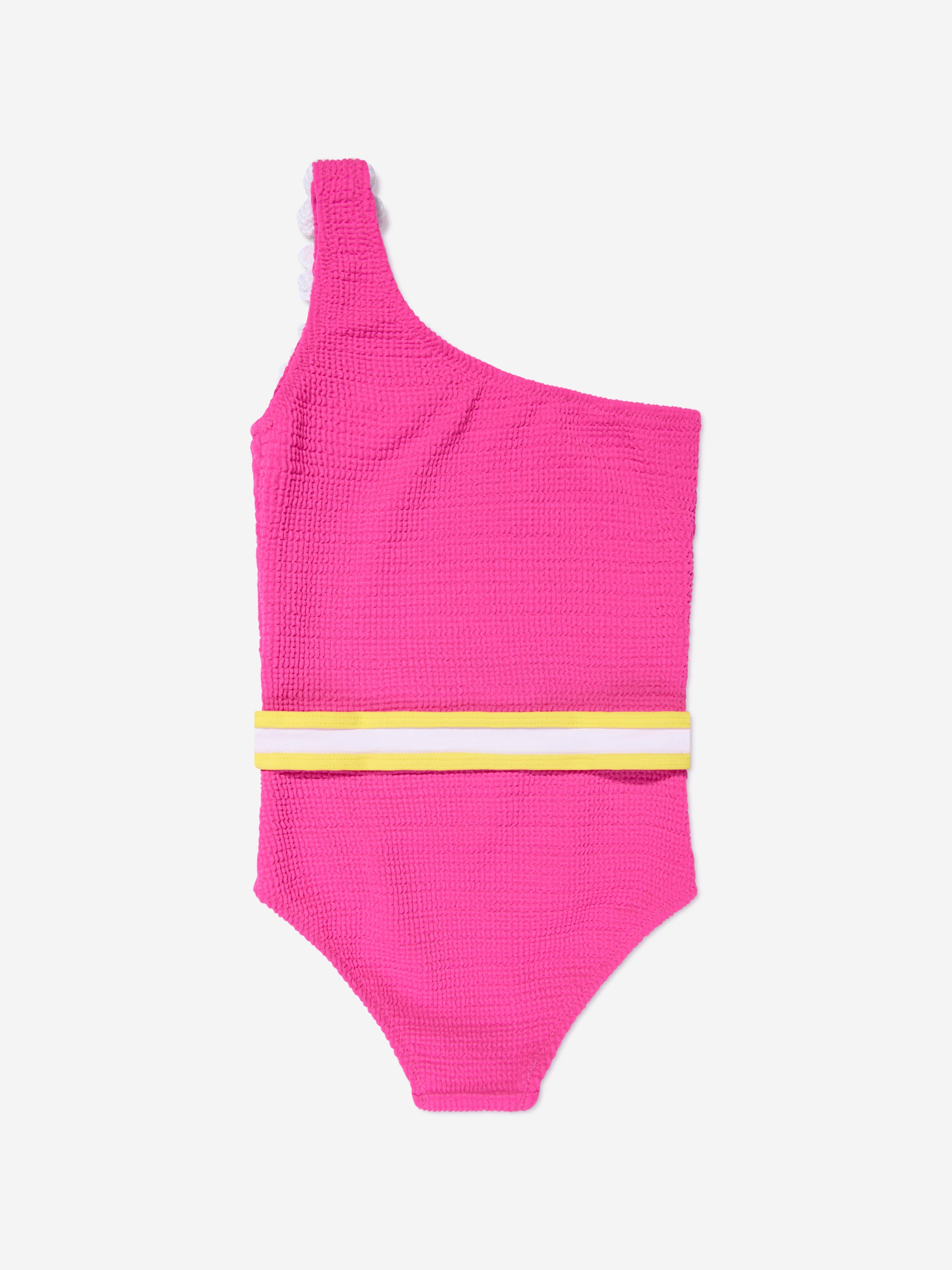 Nessi Byrd Girls Pinko Asymmetrical Swimsuit in Pink