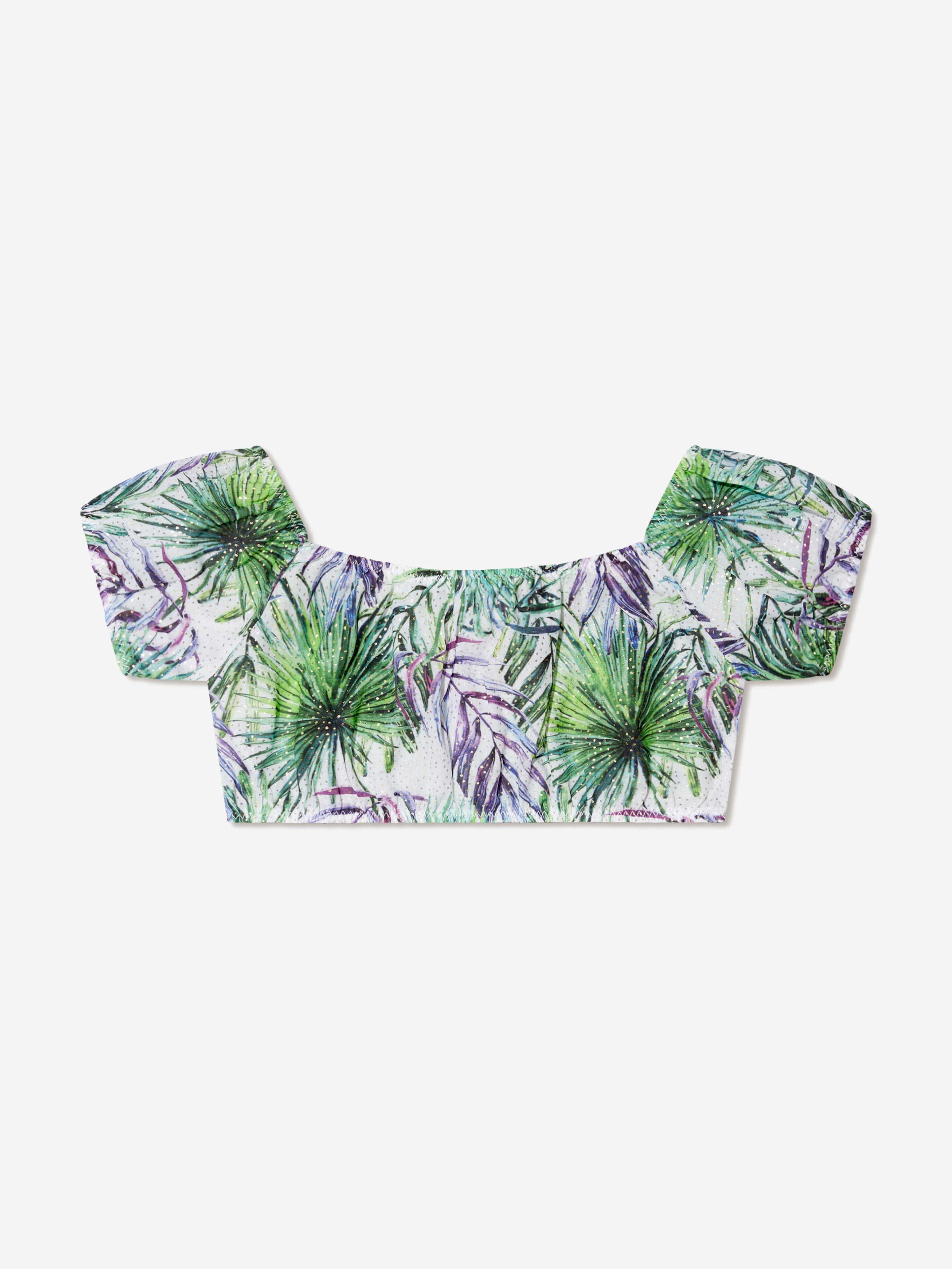 Nessi Byrd Girls Lali Crop Top in Multicolour