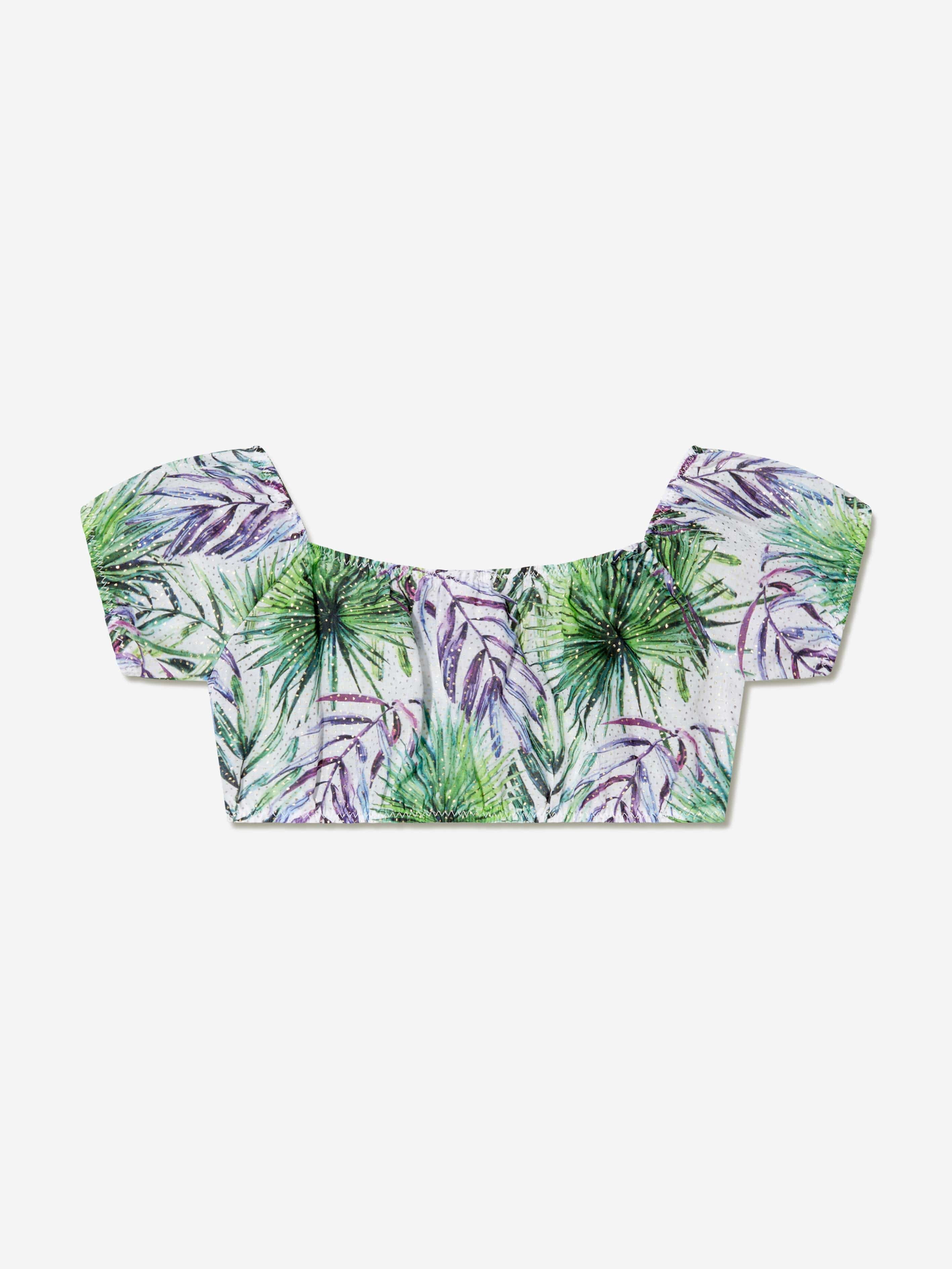 Nessi Byrd Girls Lali Crop Top in Multicolour