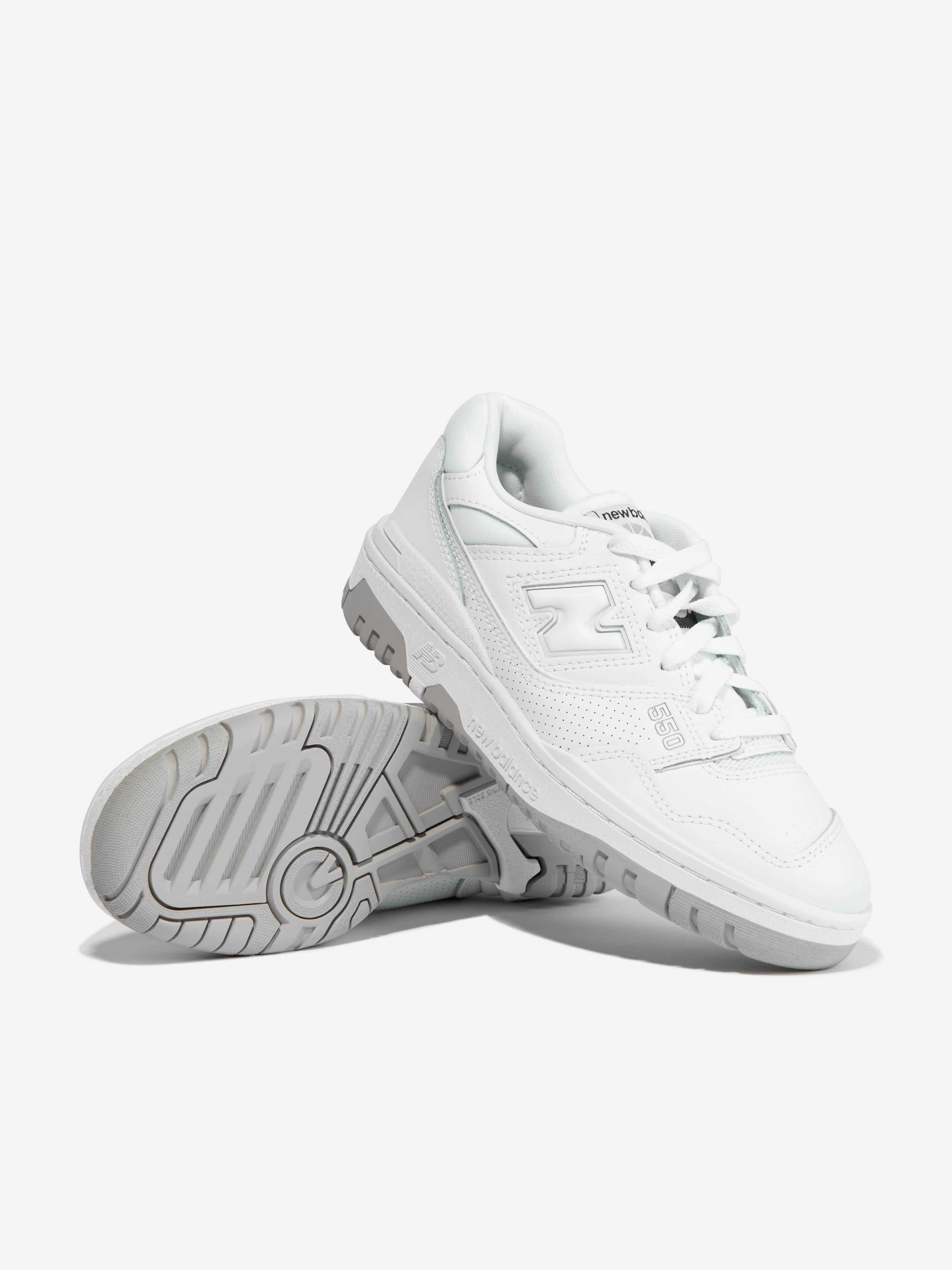 New Balance Kids 550 Logo Trainers in White