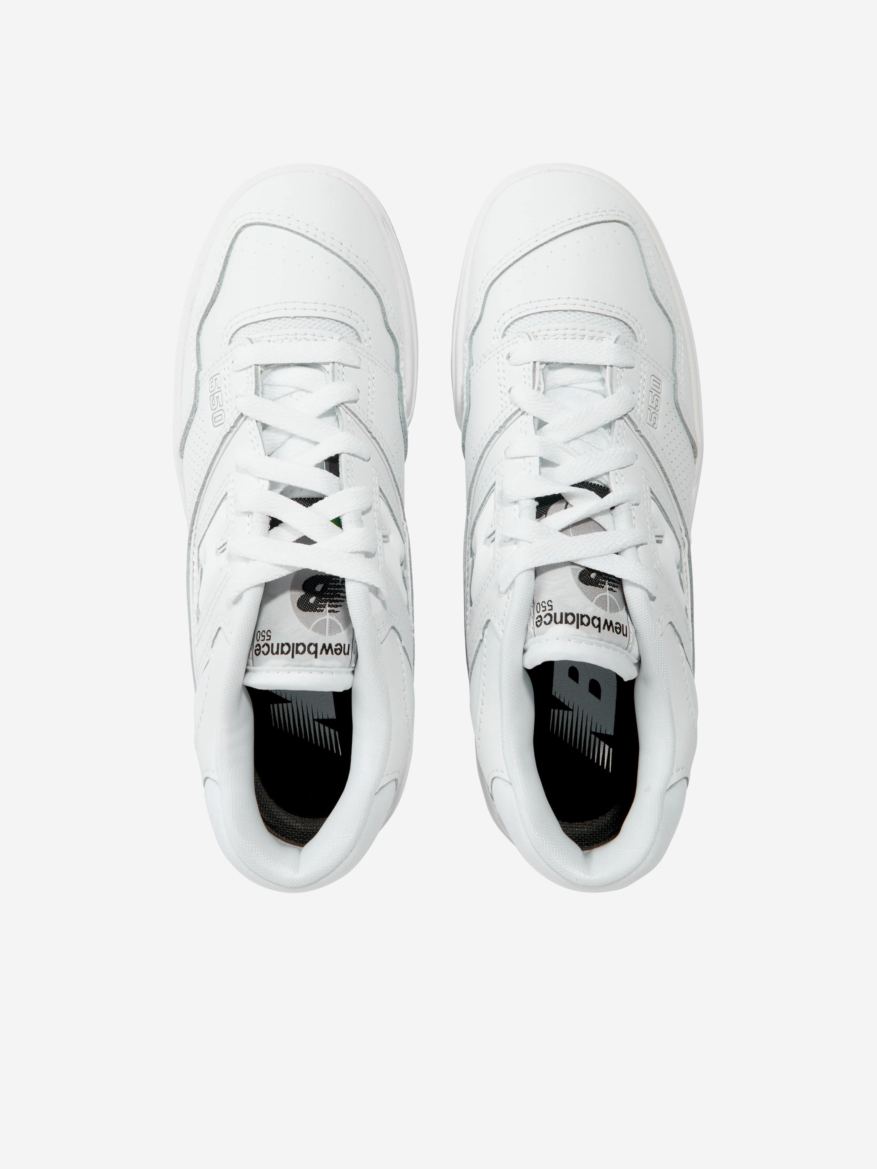 New Balance Kids 550 Logo Trainers in White