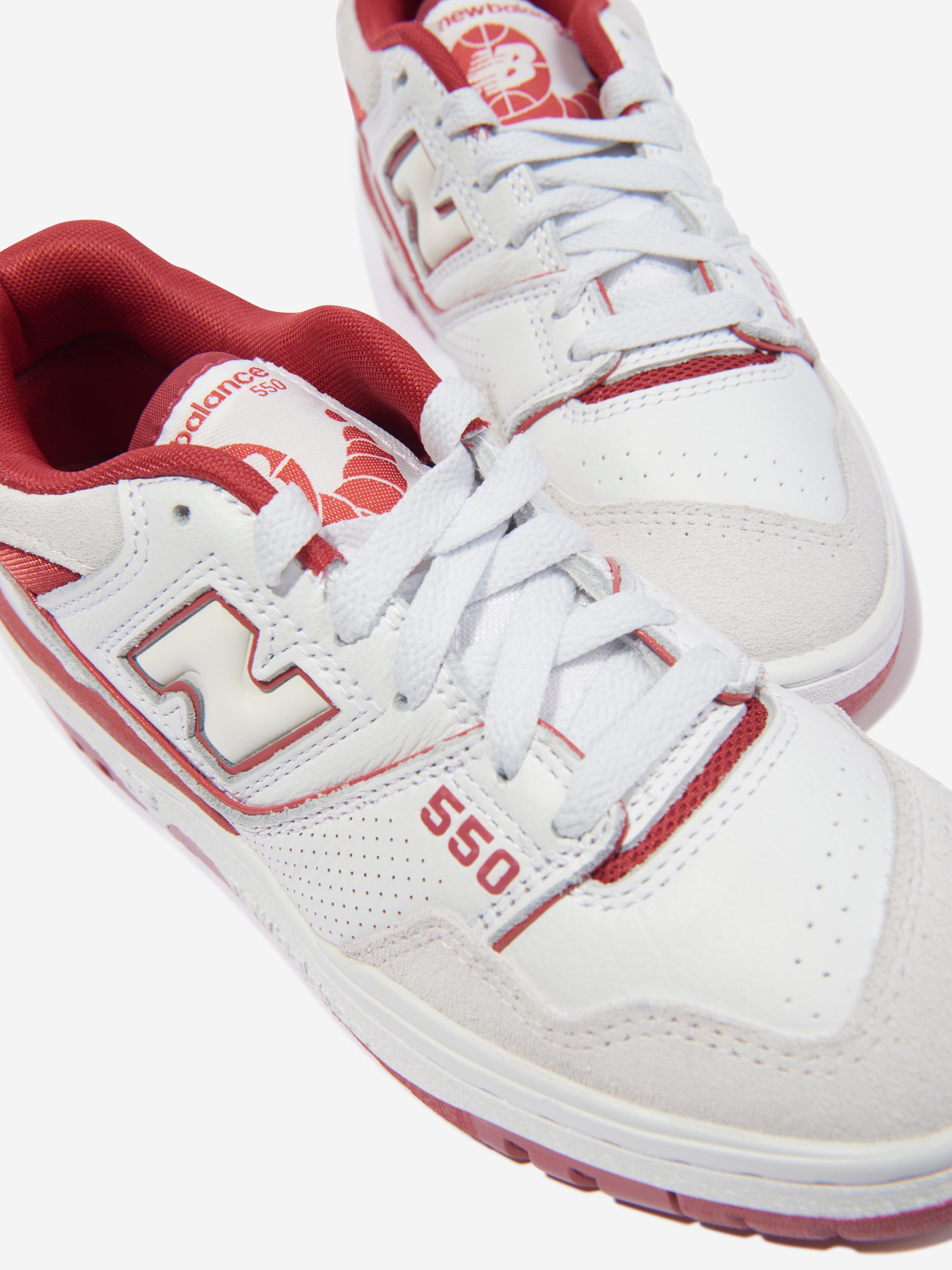 New Balance Kids 550 Logo Trainers in White