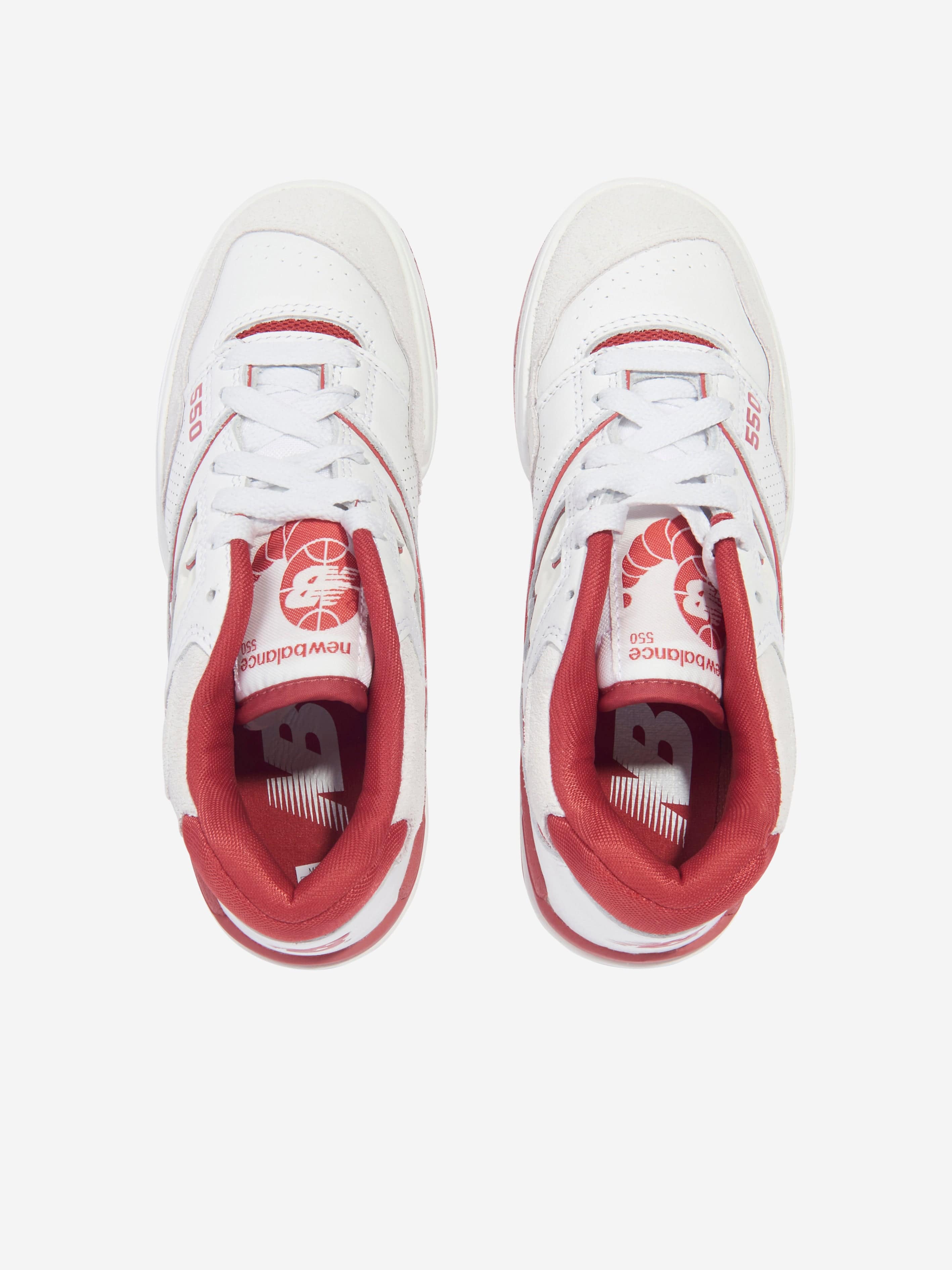 New Balance Kids 550 Logo Trainers in White