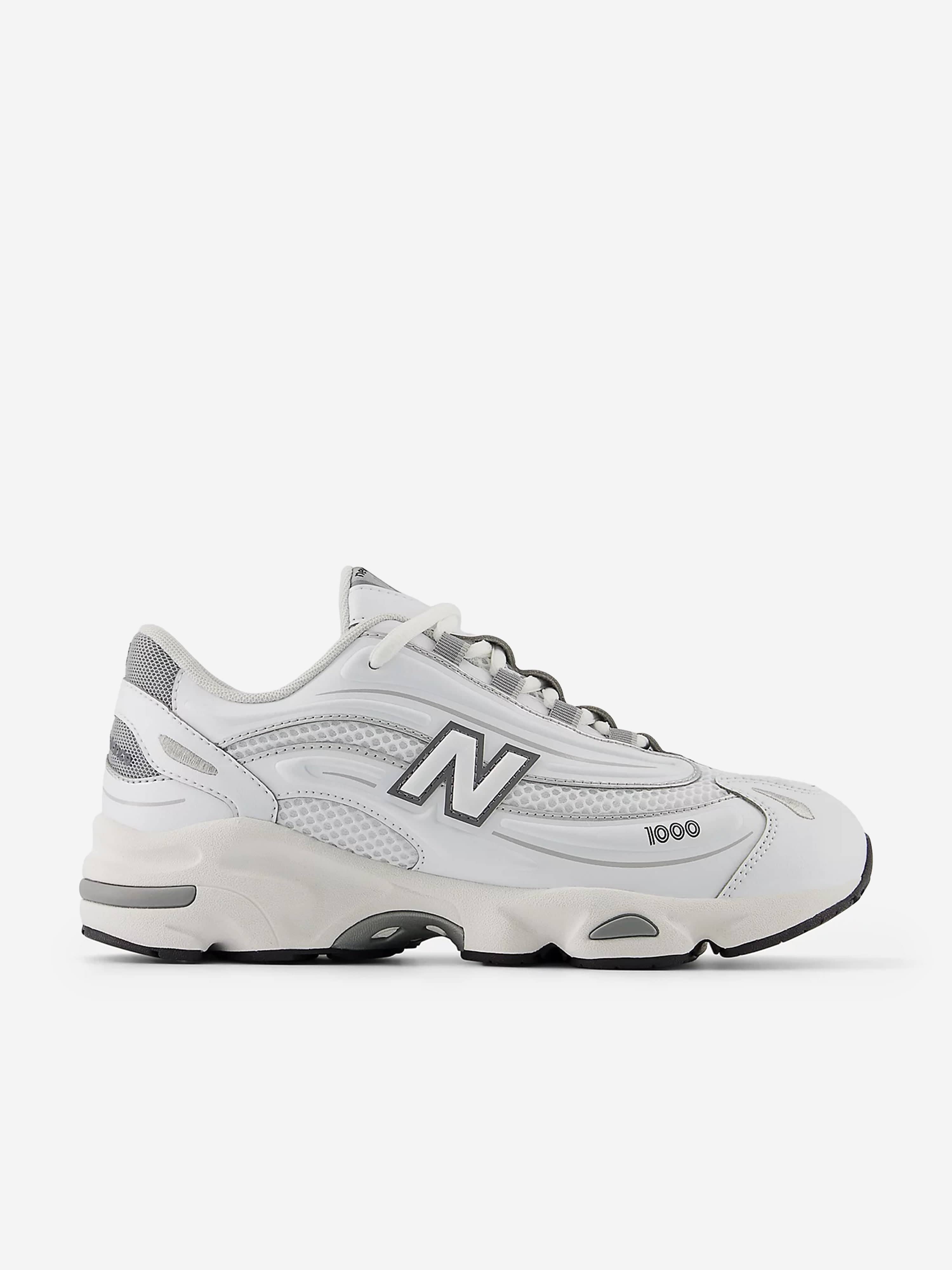 New Balance Kids 1000 Lace Trainers in White