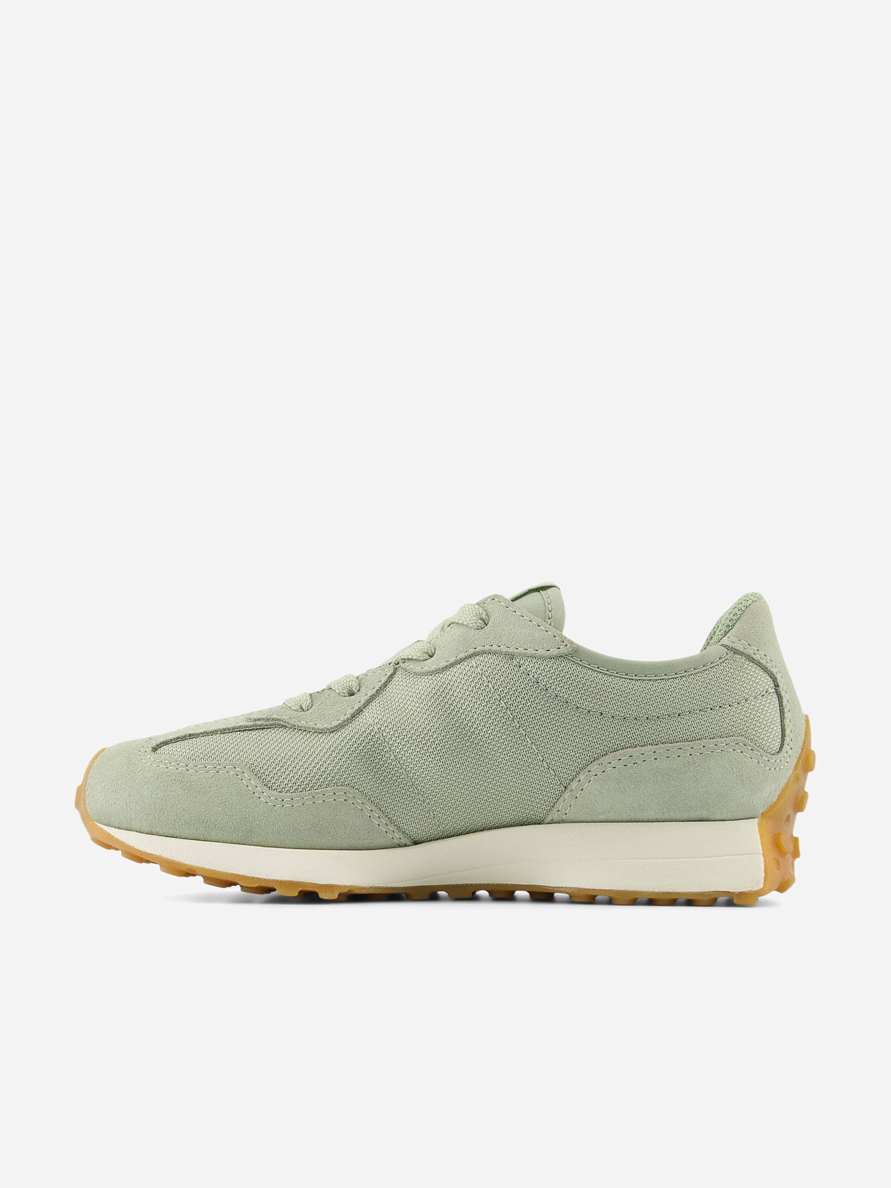 New Balance Girls 327 Lace Trainers in Green