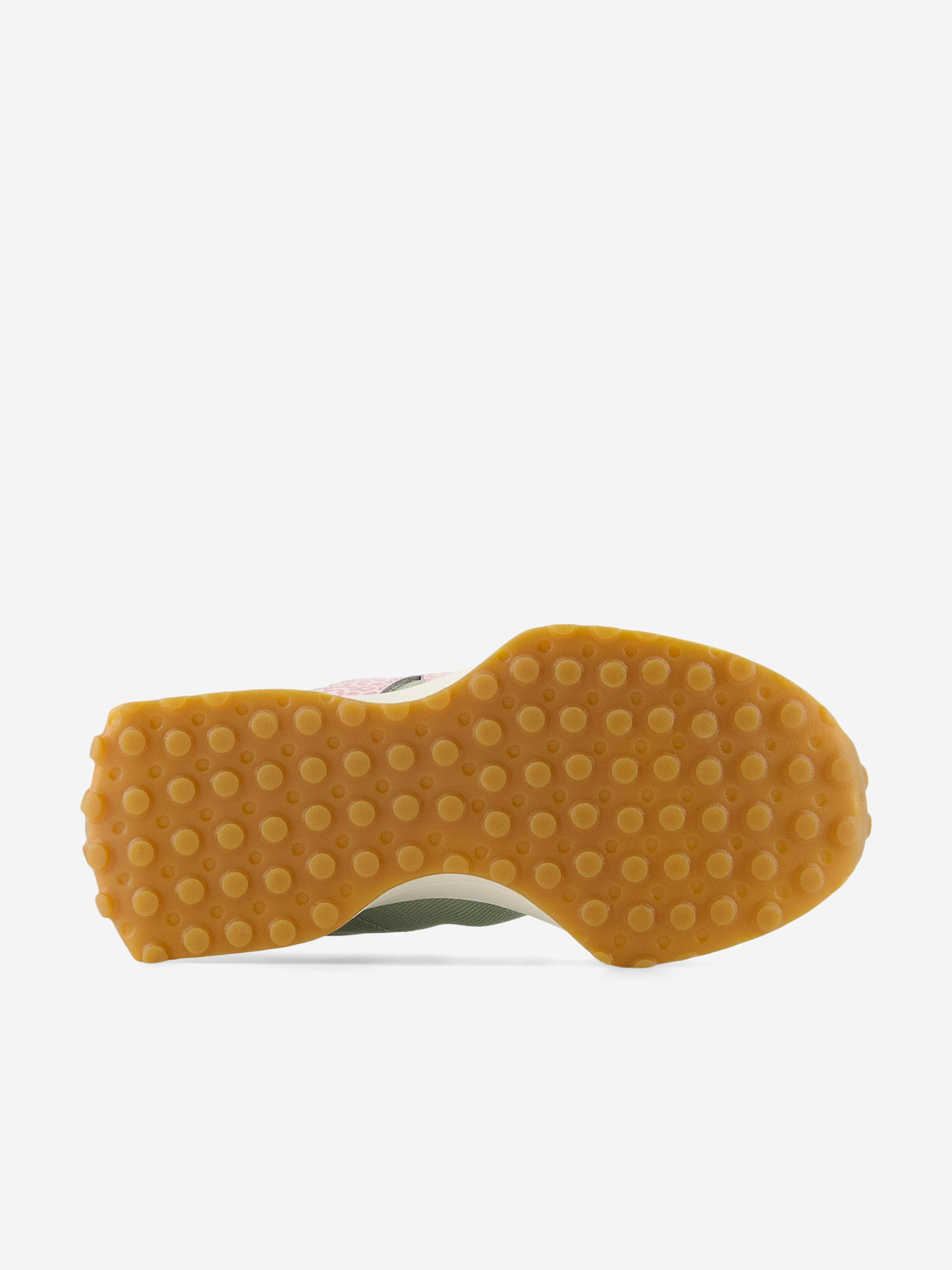 New Balance Girls 327 Lace Trainers in Green