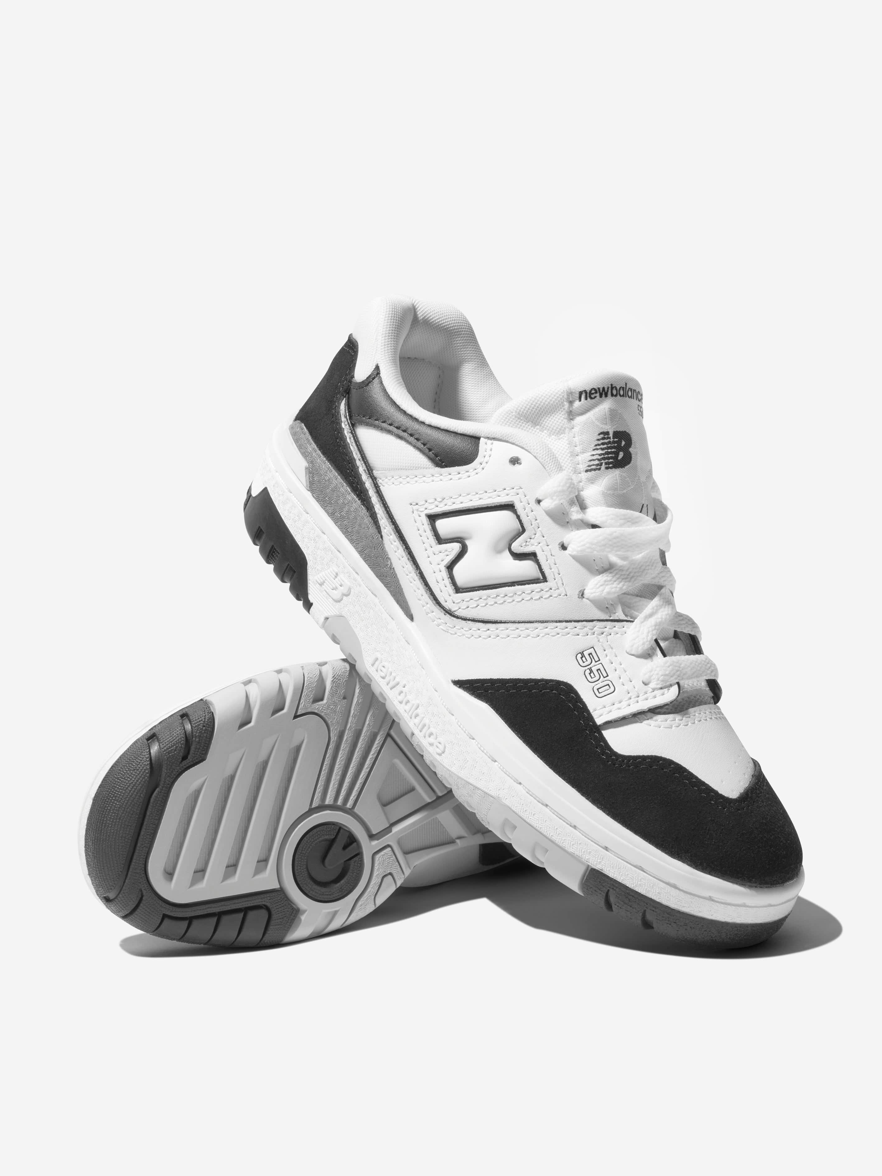 New Balance Kids 550 Logo Trainers in Black