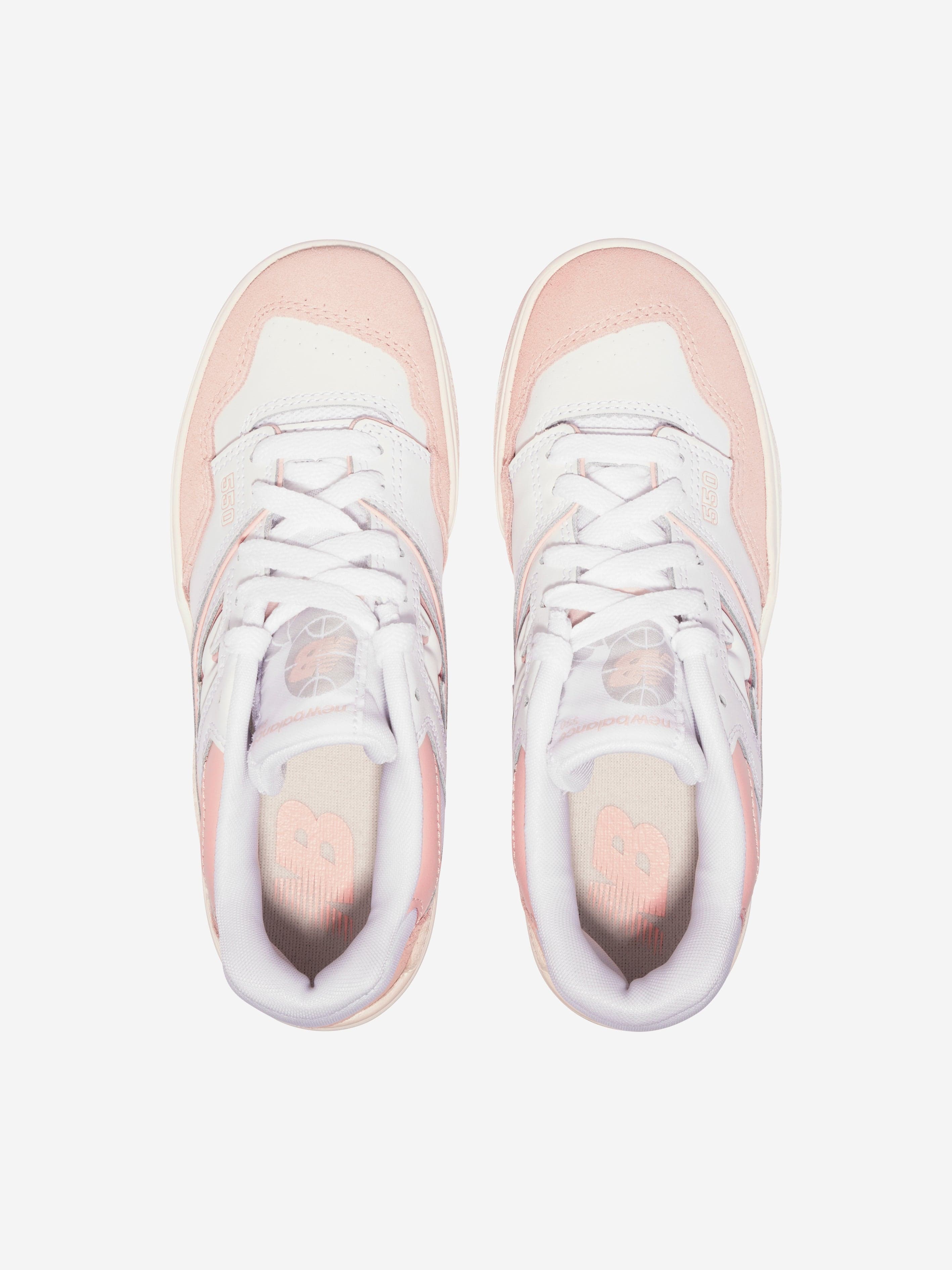 New Balance Girls 550 Logo Trainers in Pink