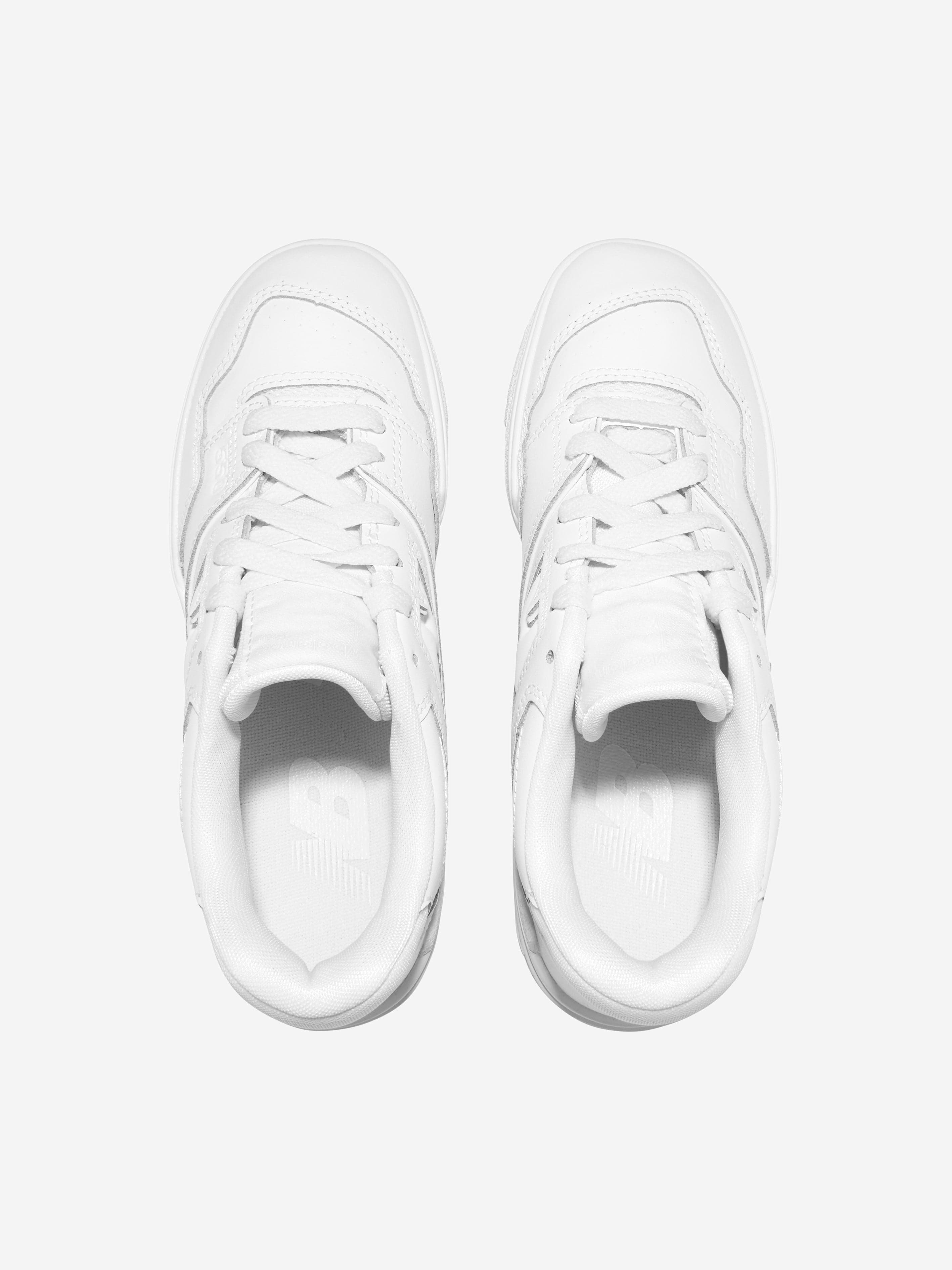 New Balance Kids 550 Lace Up Logo Trainers in White