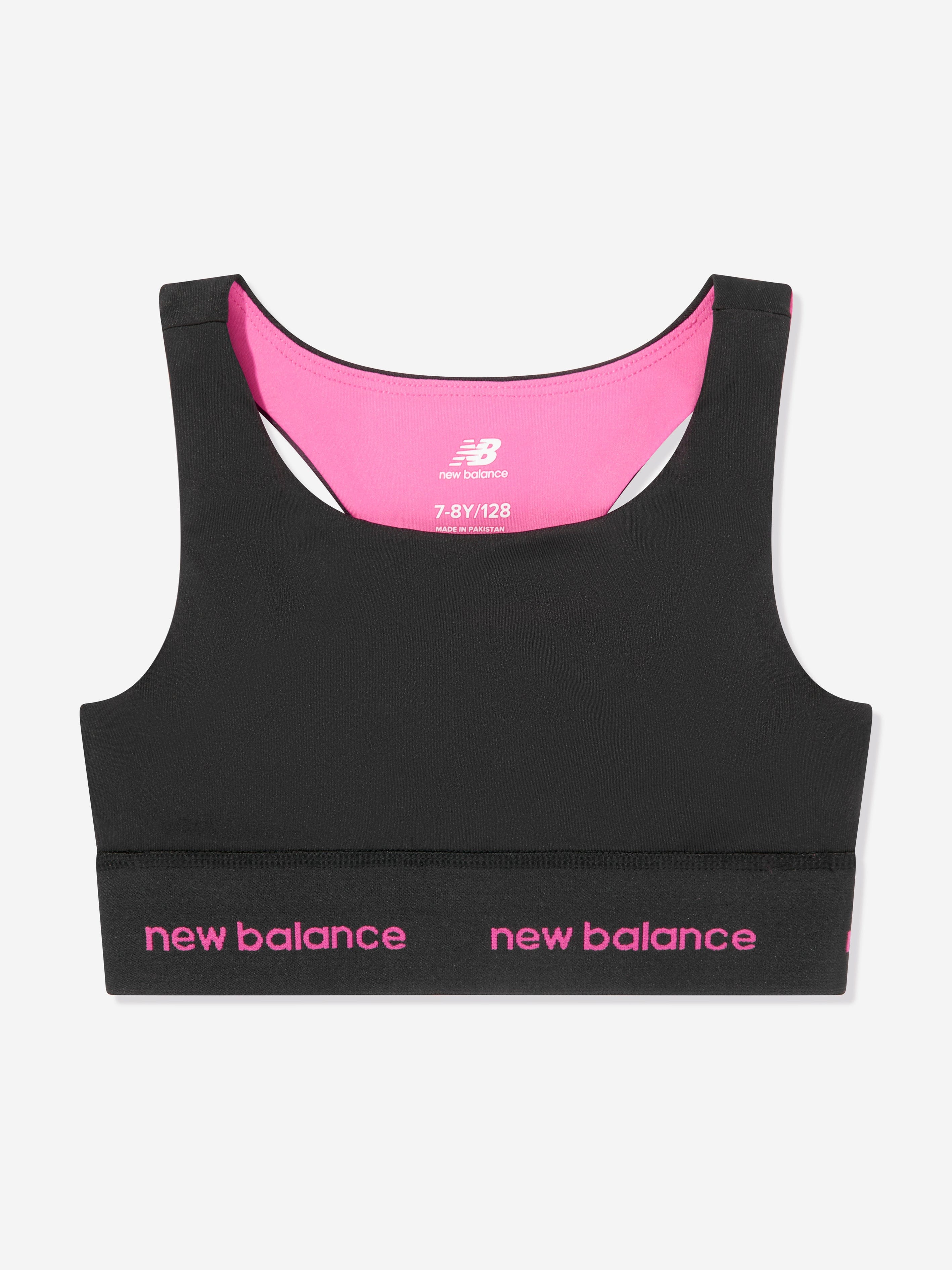 New Balance Girls Harmony Racerback Bra in Black