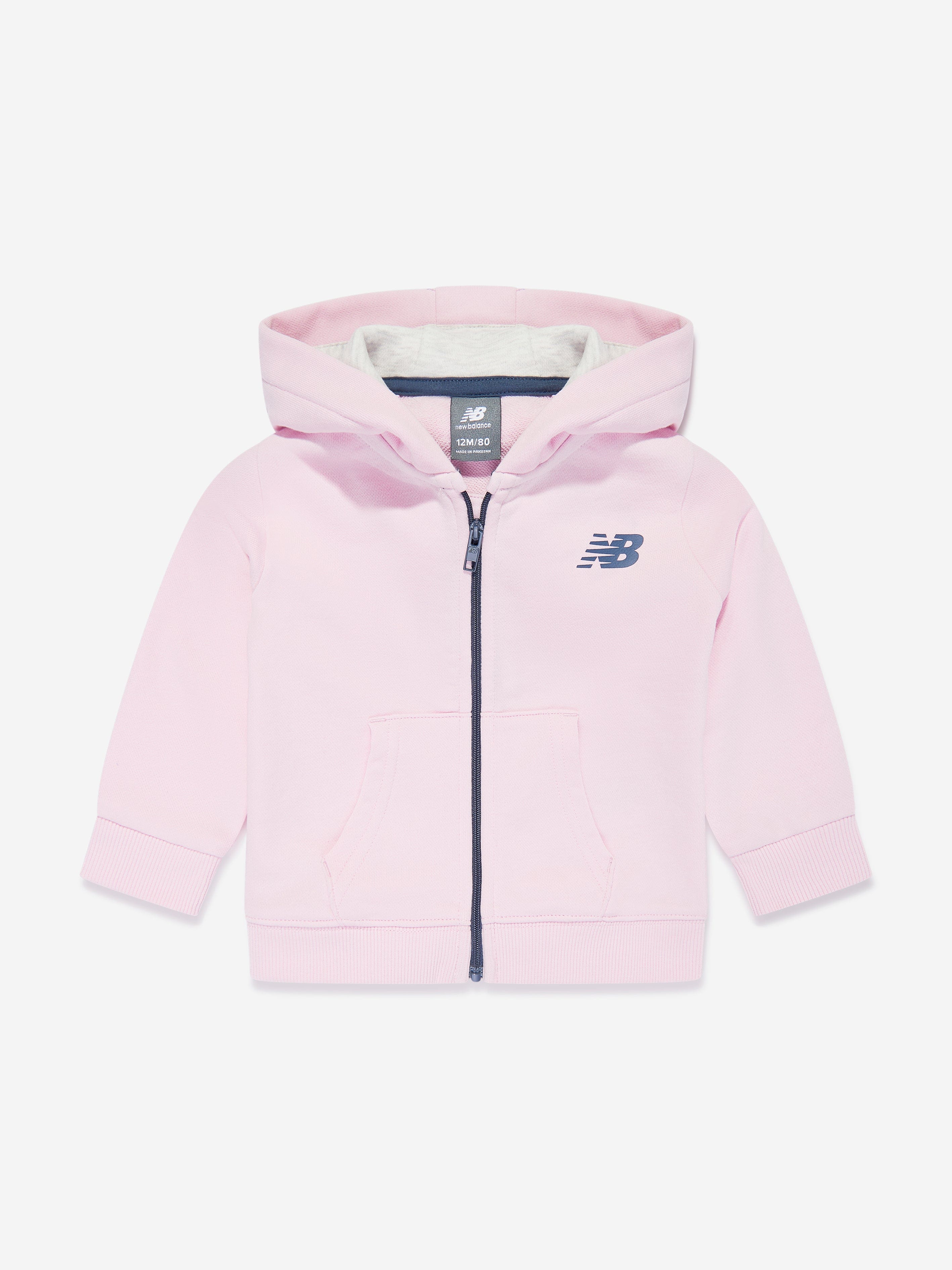 New Balance Girls 3 Piece Short Set in Pink