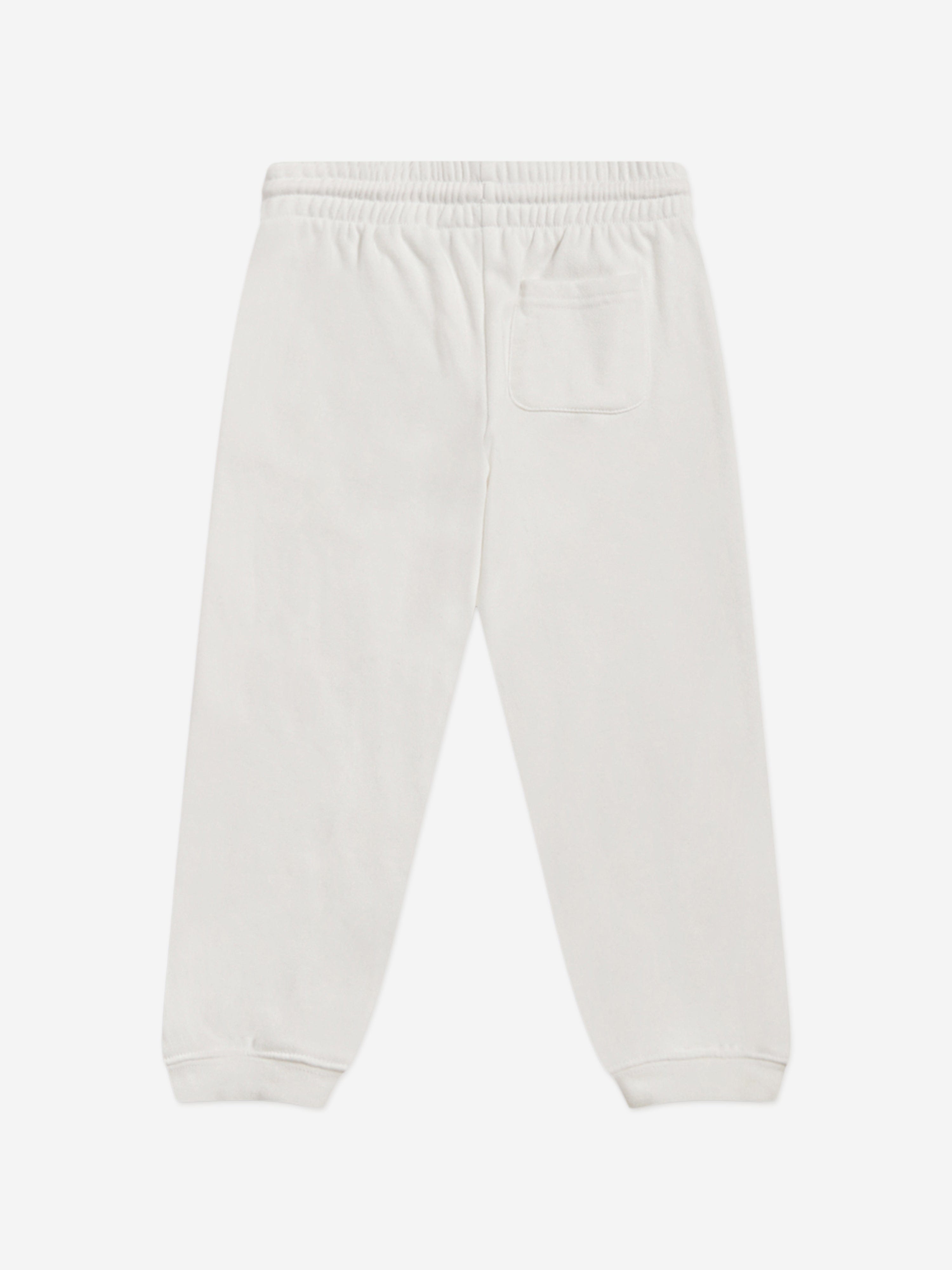 New Balance Baby Girls Colourblock Curved Hem Crew and Joggers Set in Ivory