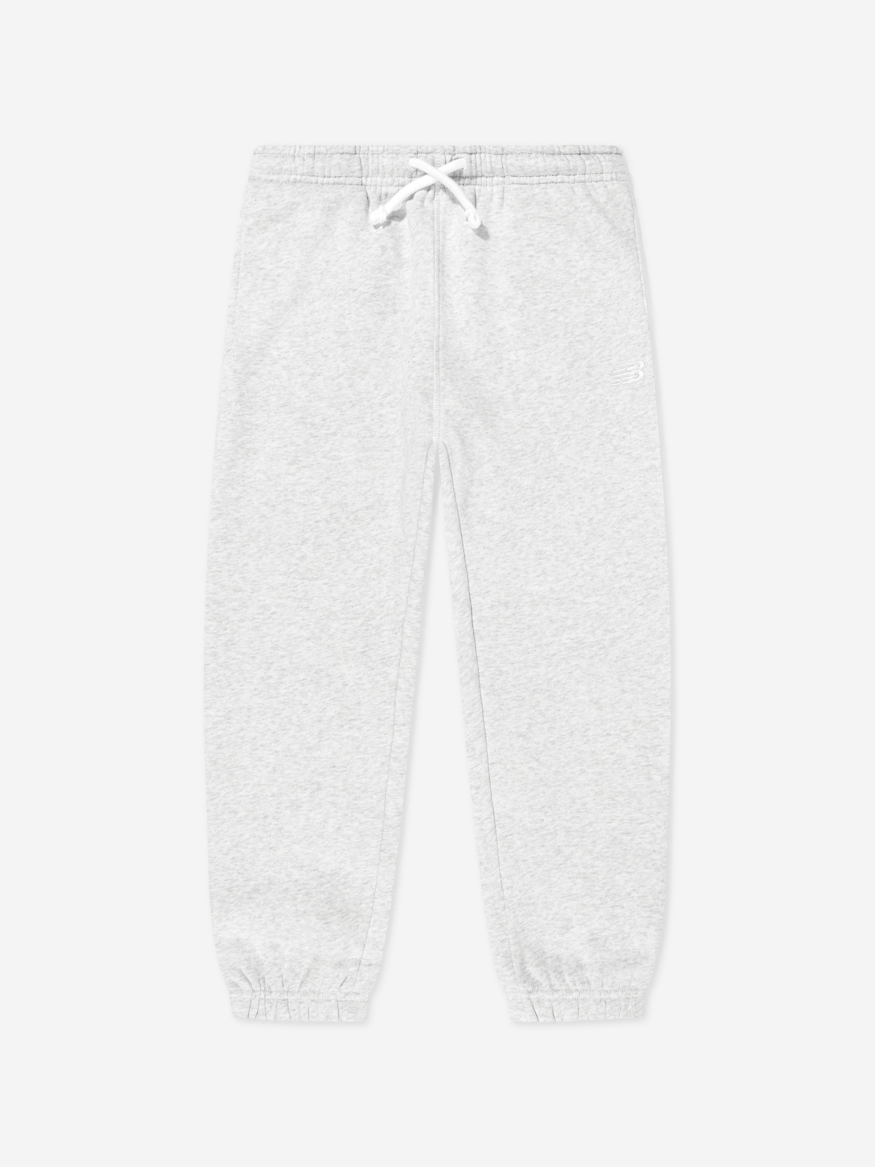 New Balance Boys Brush Back Small Logo Joggers in Grey