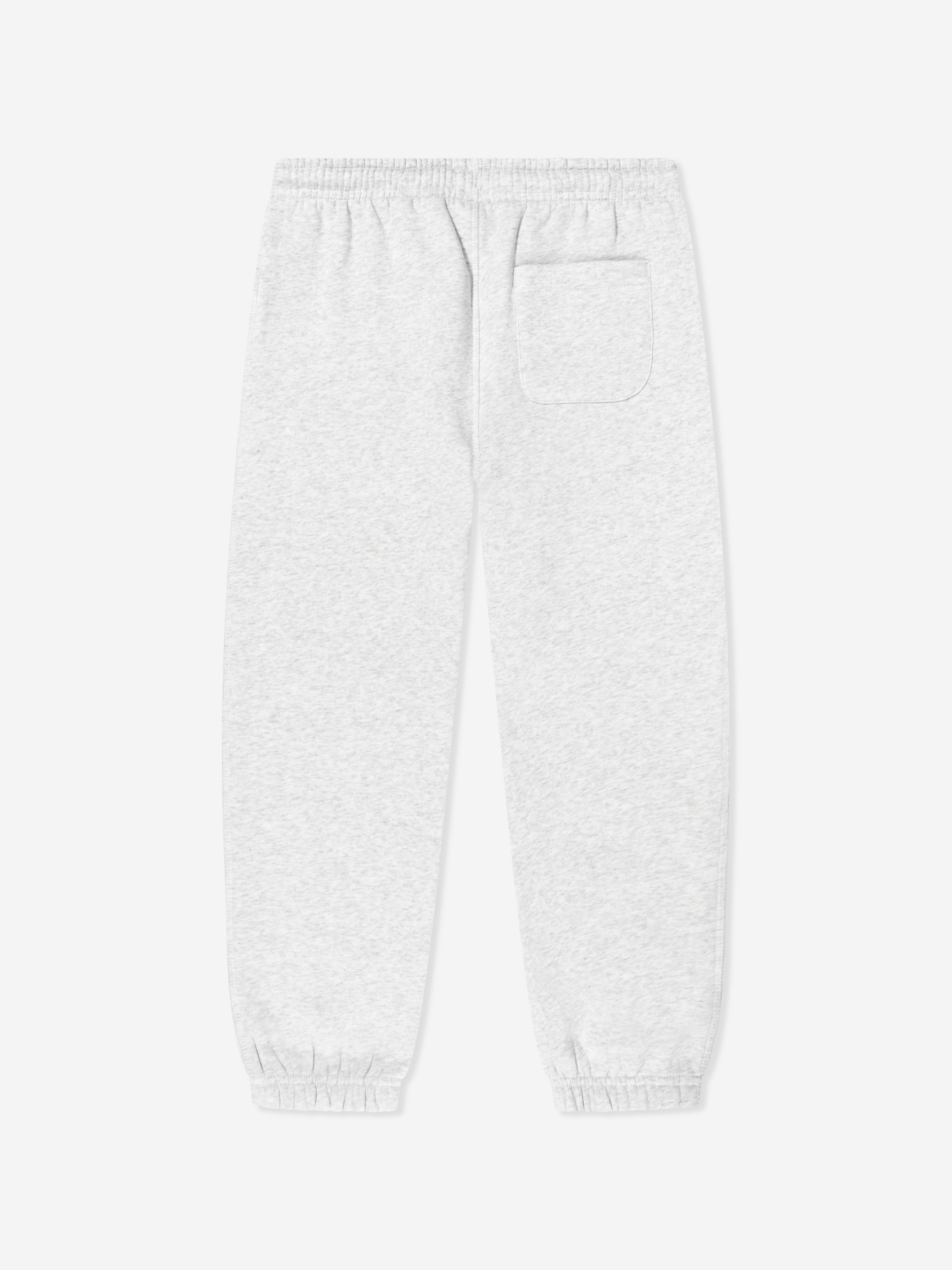 New Balance Boys Brush Back Small Logo Joggers in Grey