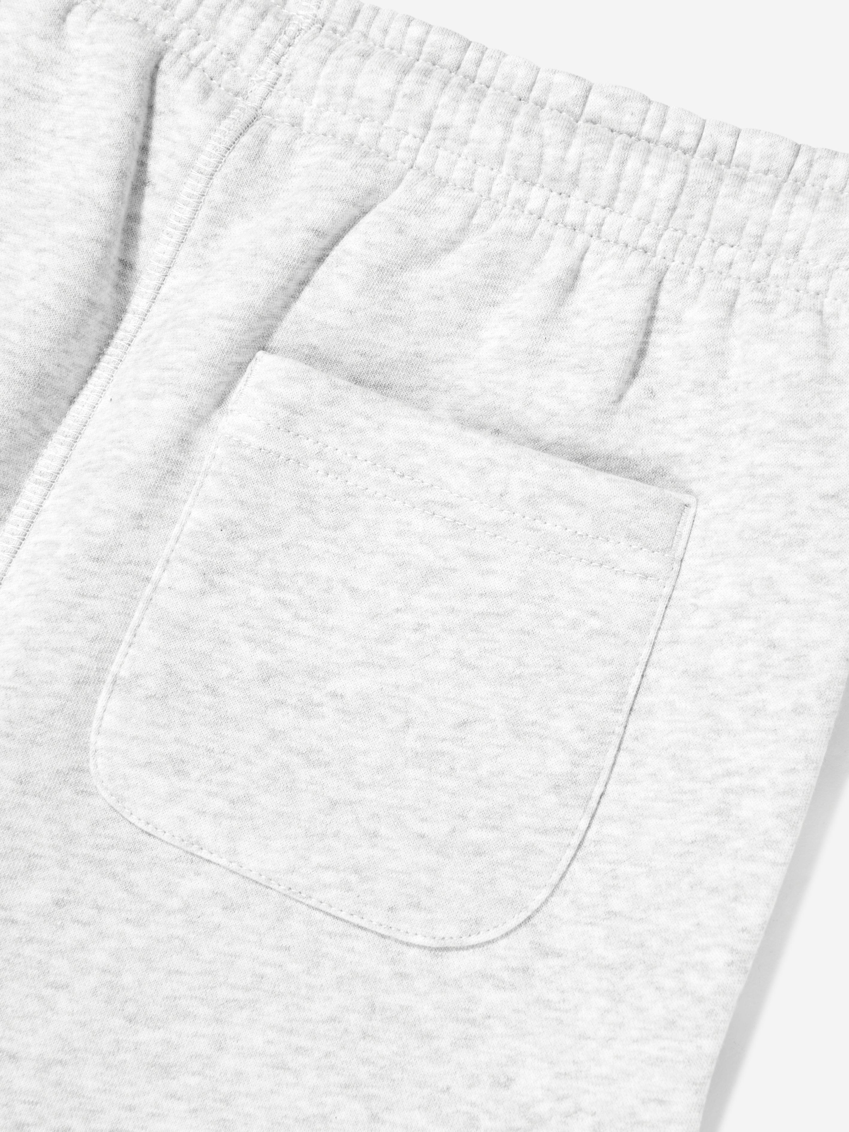 New Balance Boys Brush Back Small Logo Joggers in Grey