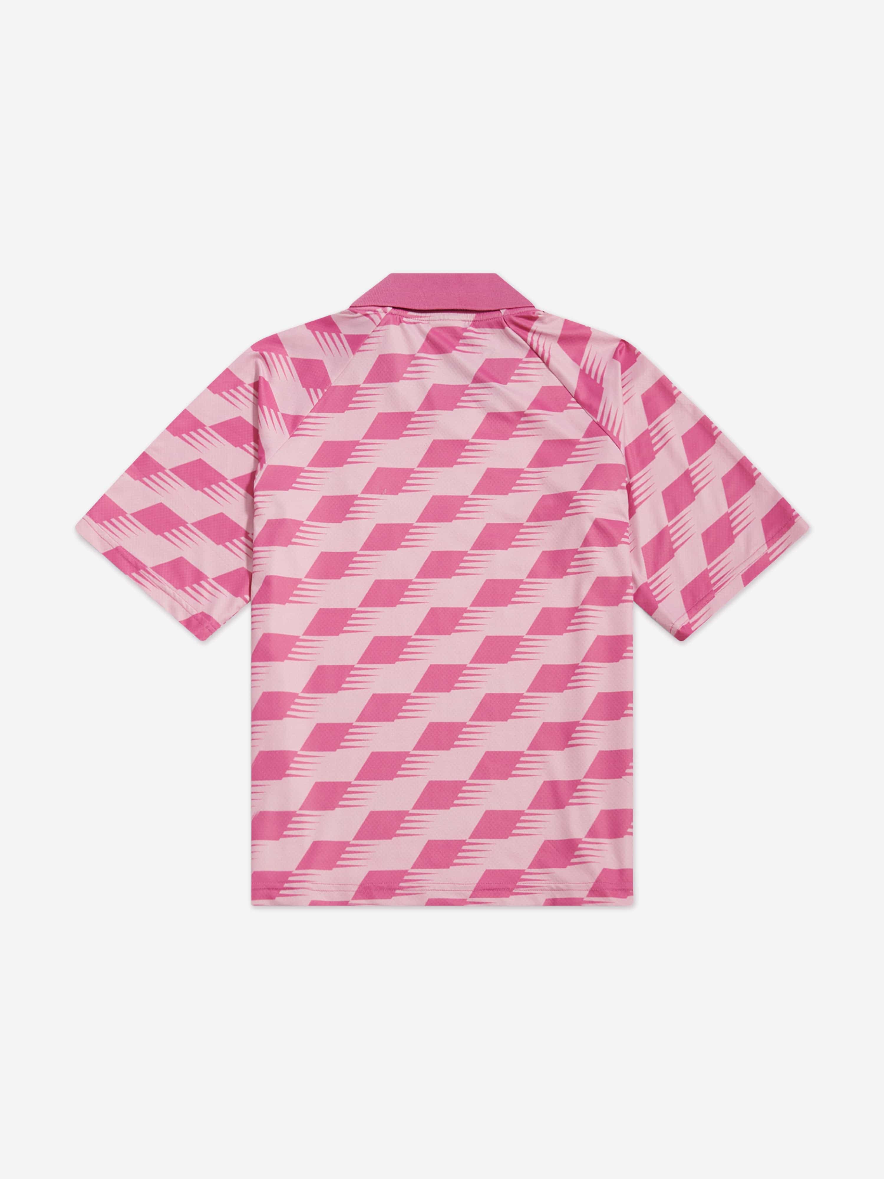 New Balance Girls Megaspeed AOP Football T-Shirt in Pink