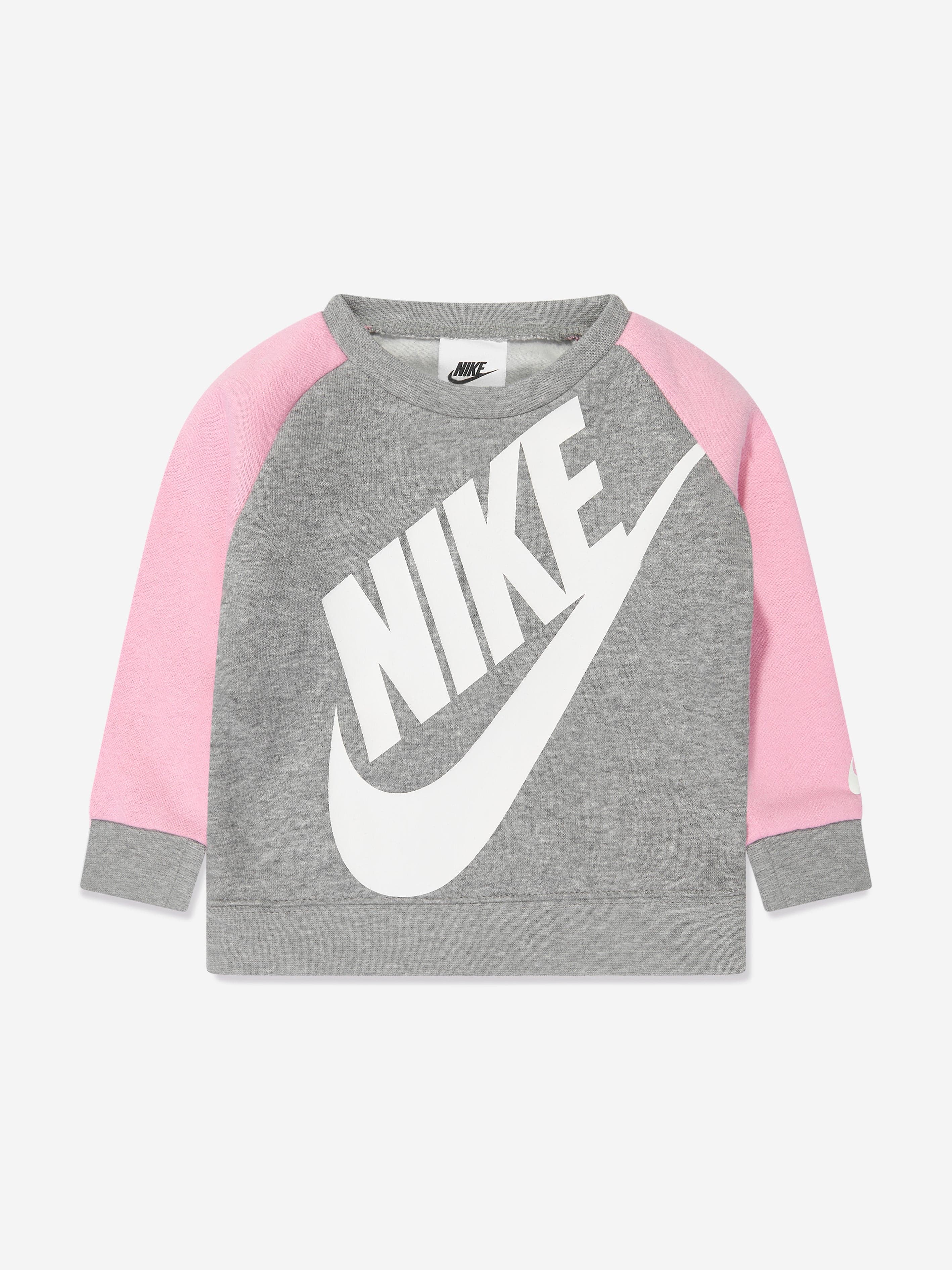 Nike Baby Girls Oversized Futura Tracksuit in Grey