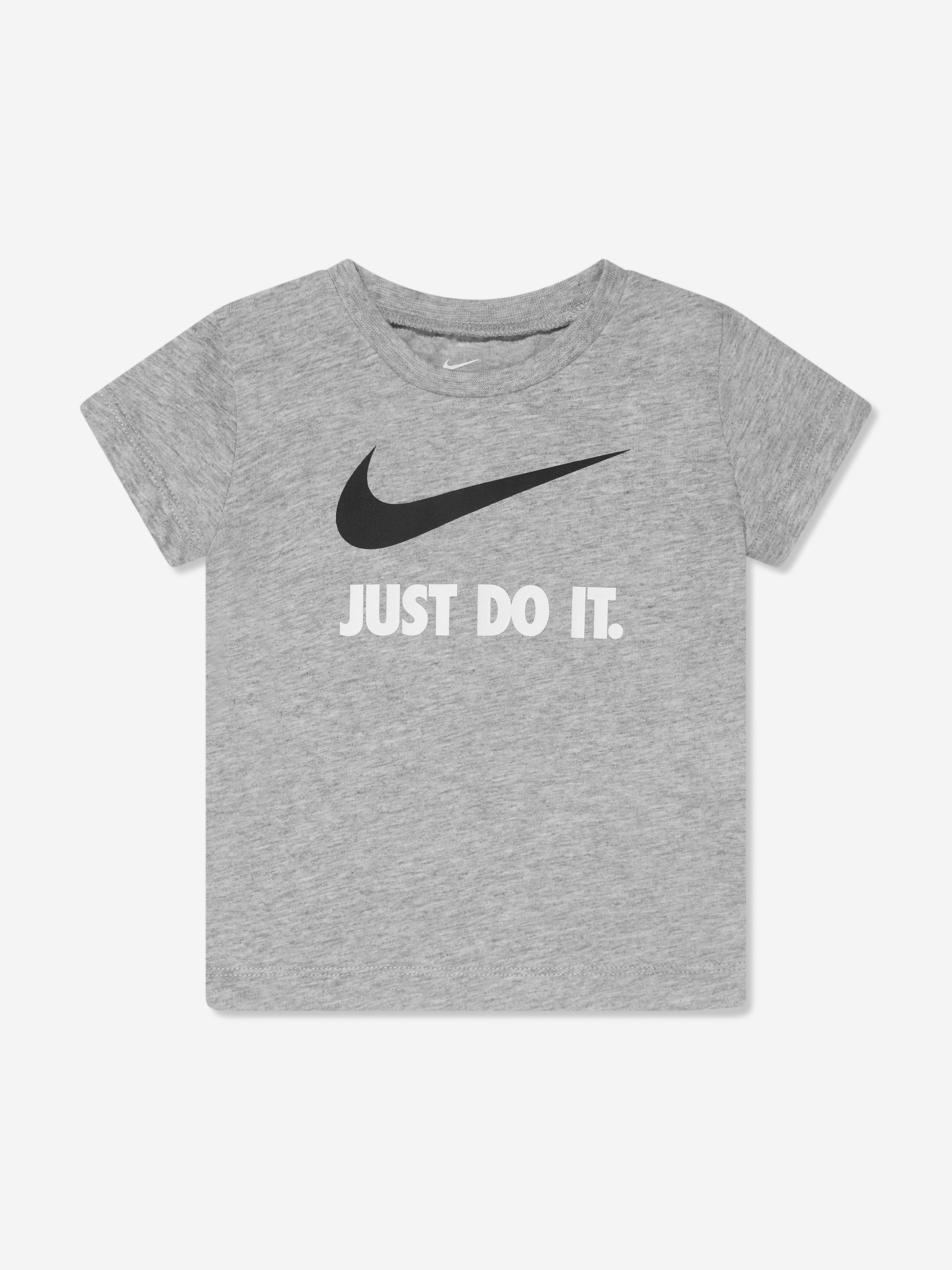 Nike Baby Boys JDI Swoosh T-Shirt in Grey