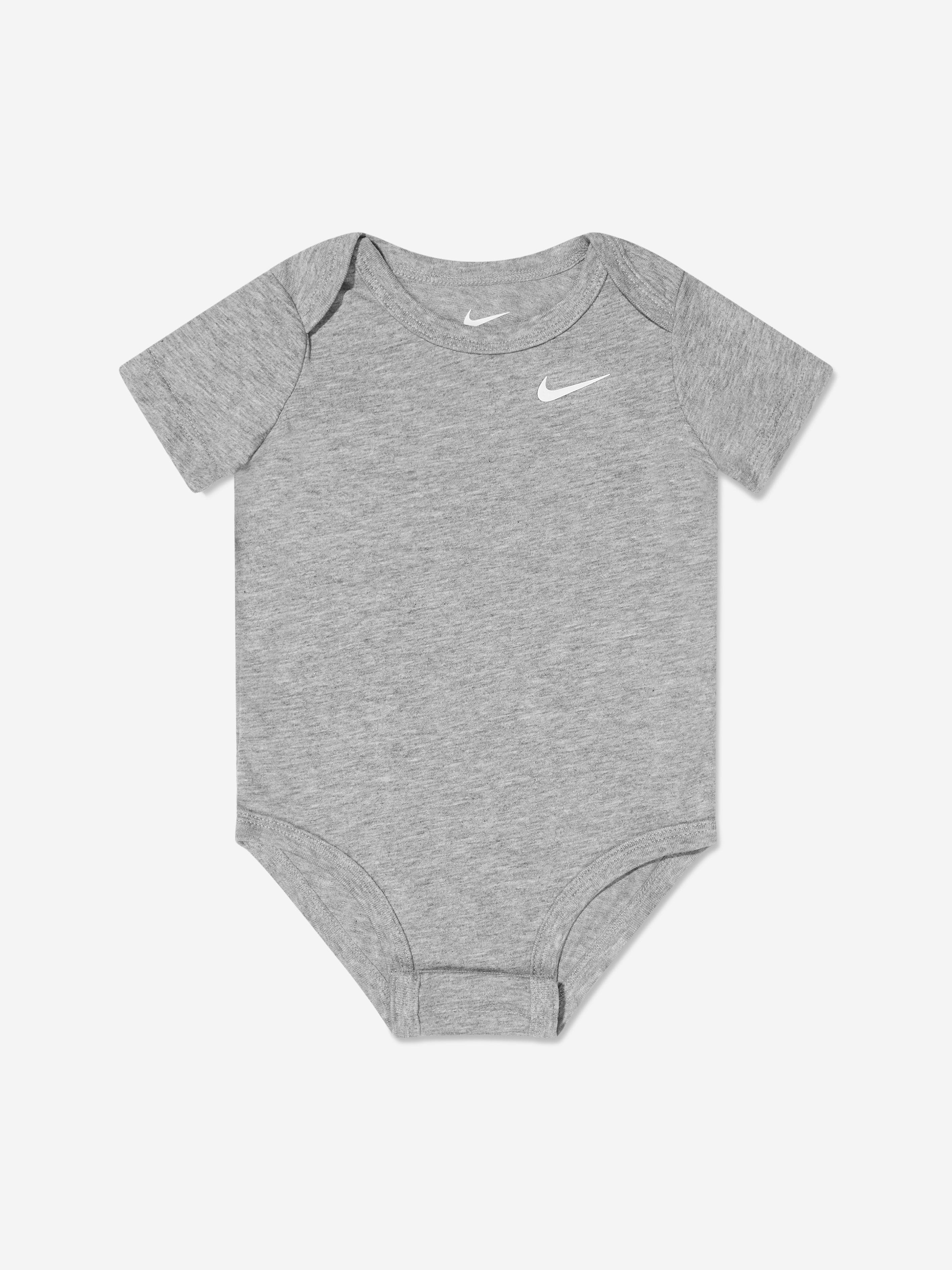 Nike Baby Boys 3 Pack Swoosh Bodysuit Set in Black