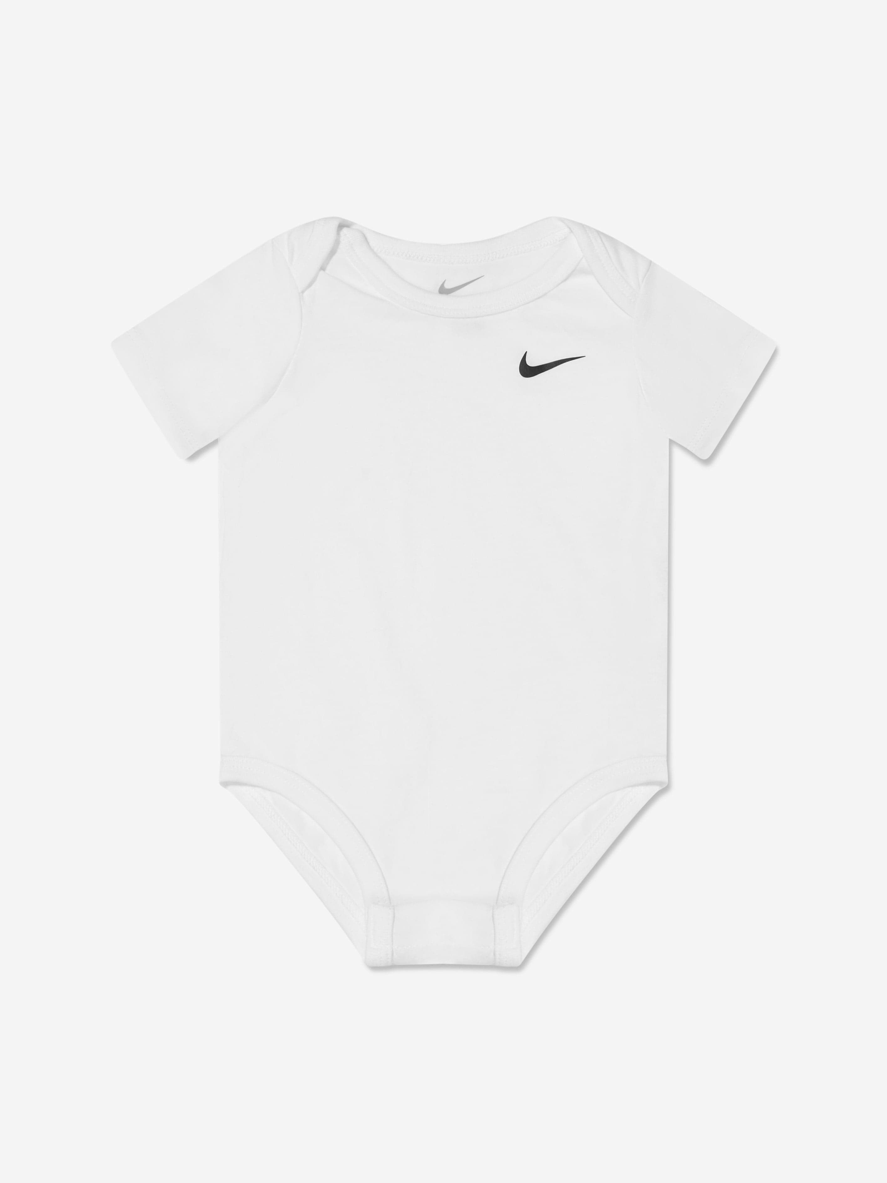 Nike Baby Boys 3 Pack Swoosh Bodysuit Set in Black