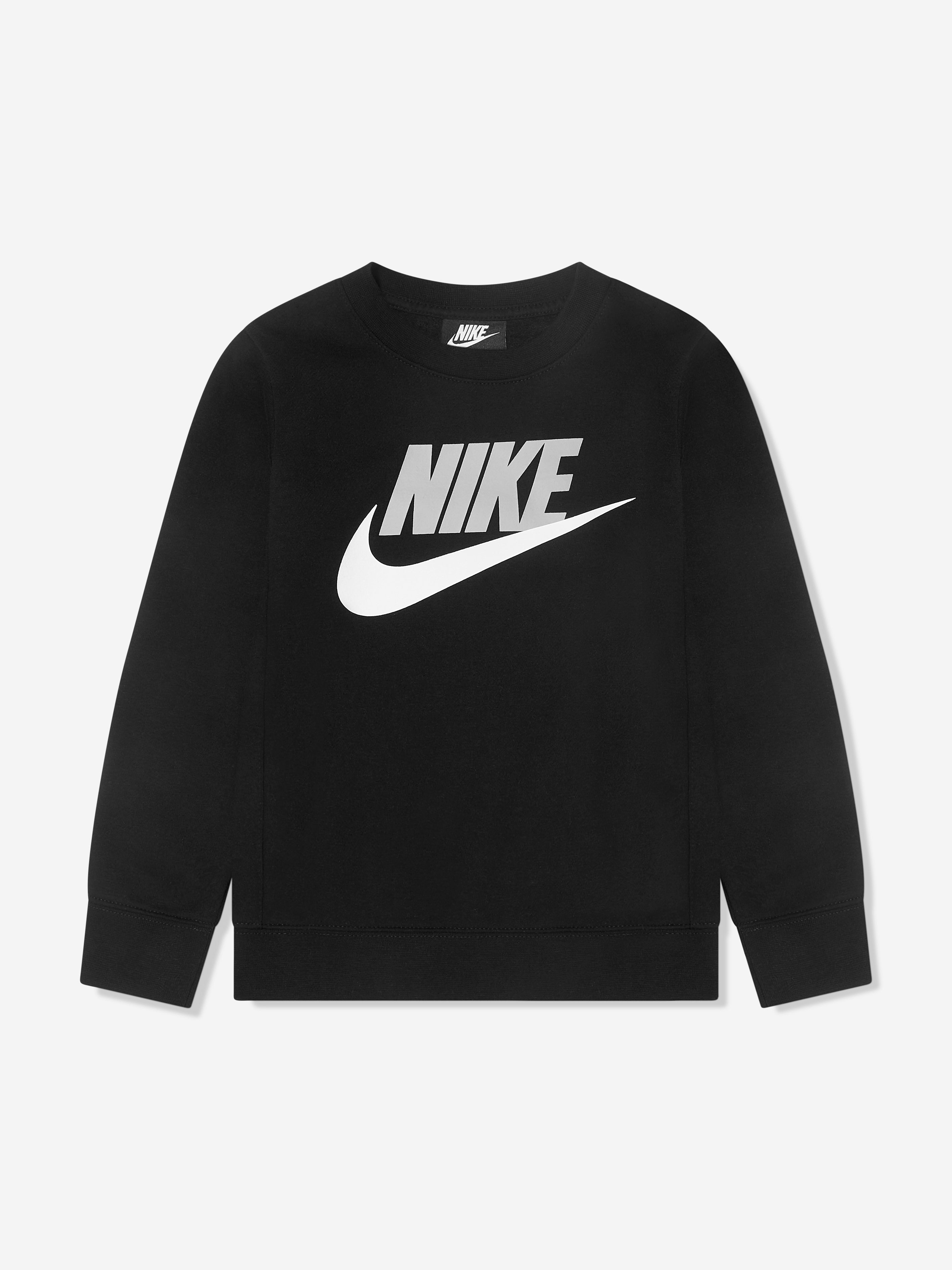 Nike Boys Club HBR Fleece Sweatshirt in Black