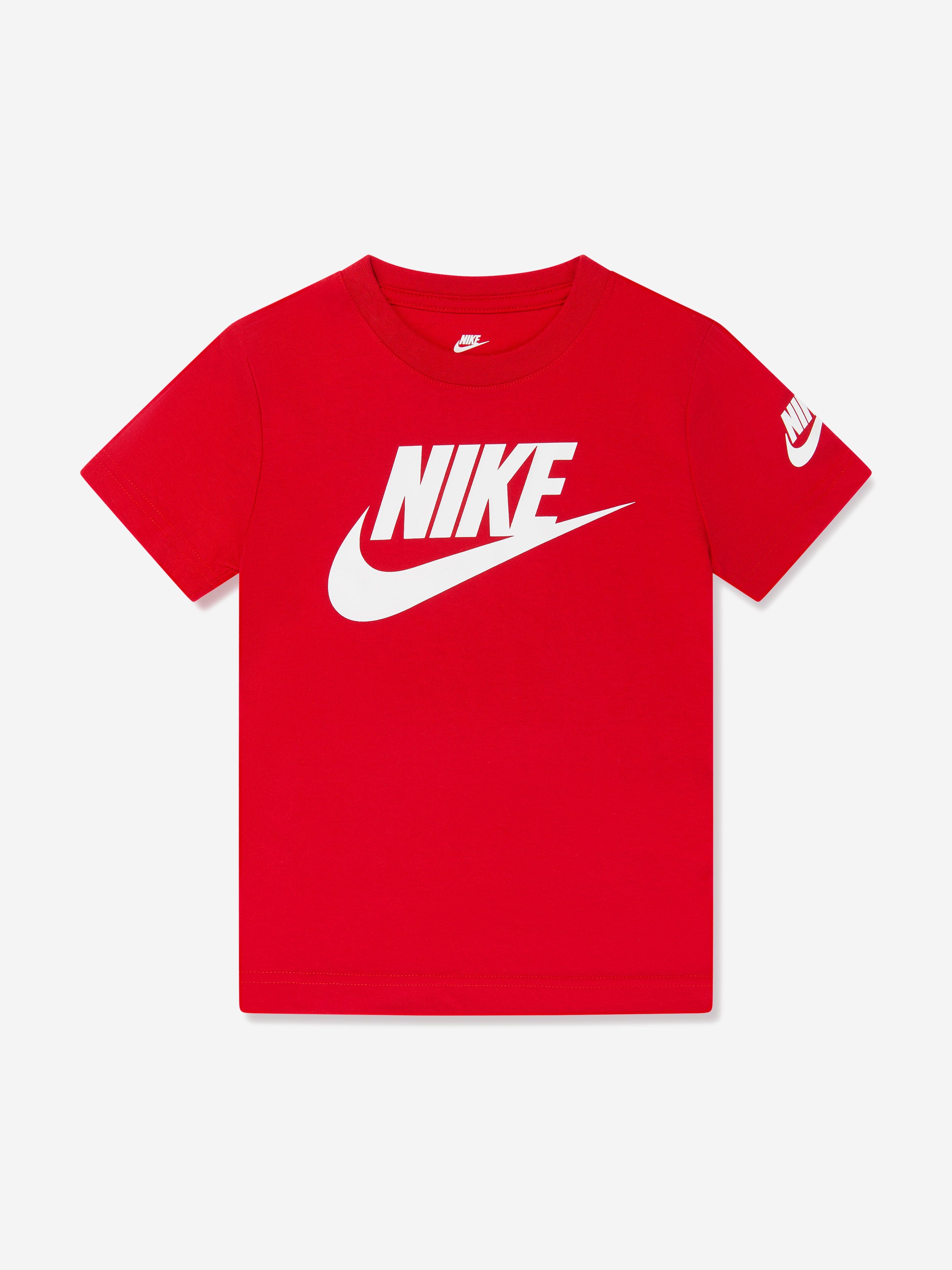 Nike Boys Futura Evergreen T-Shirt in Red