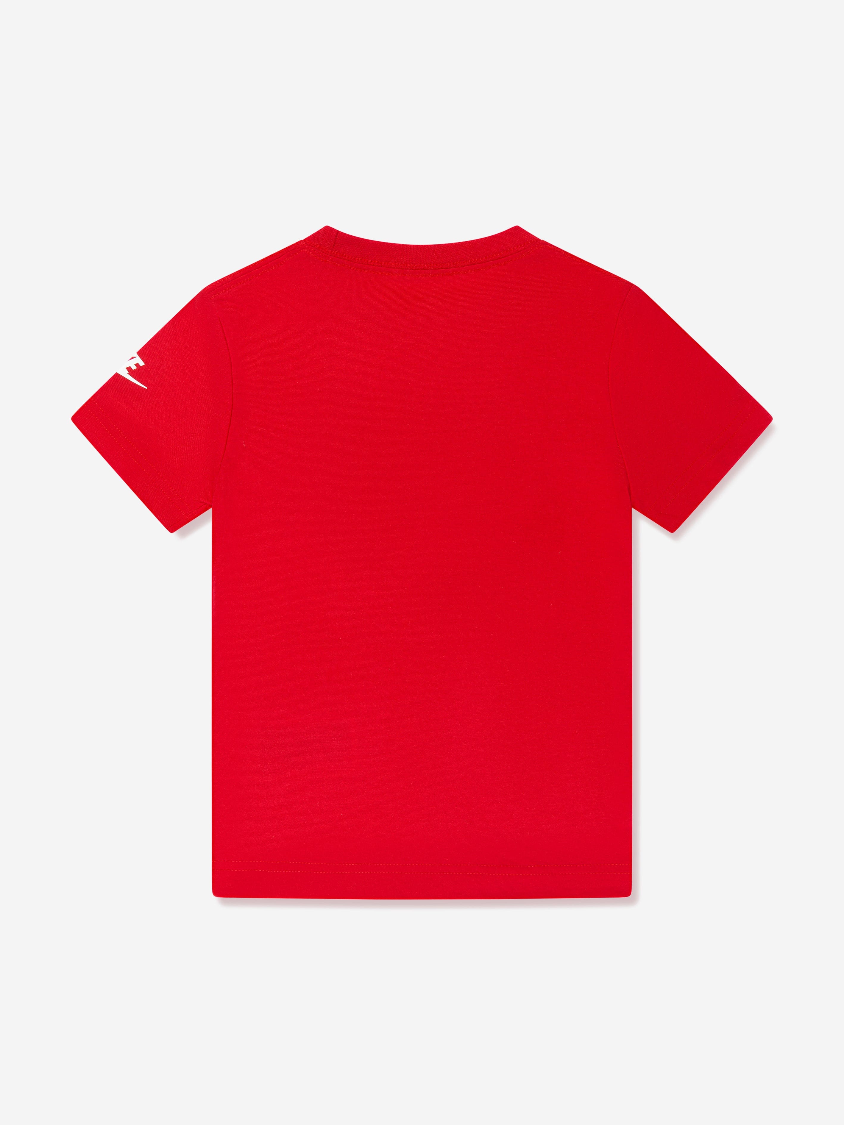 Nike Boys Futura Evergreen T-Shirt in Red