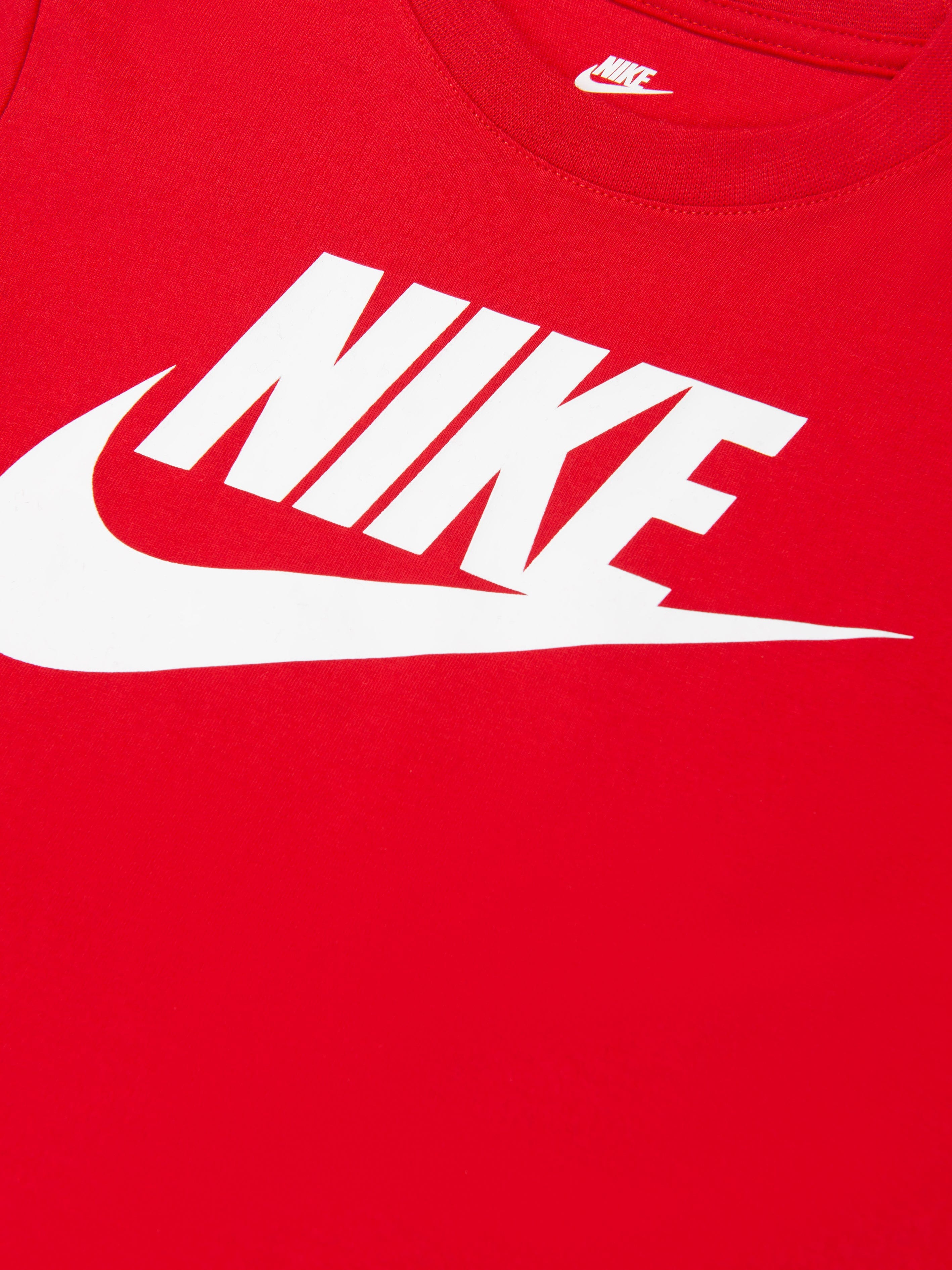 Nike Boys Futura Evergreen T-Shirt in Red