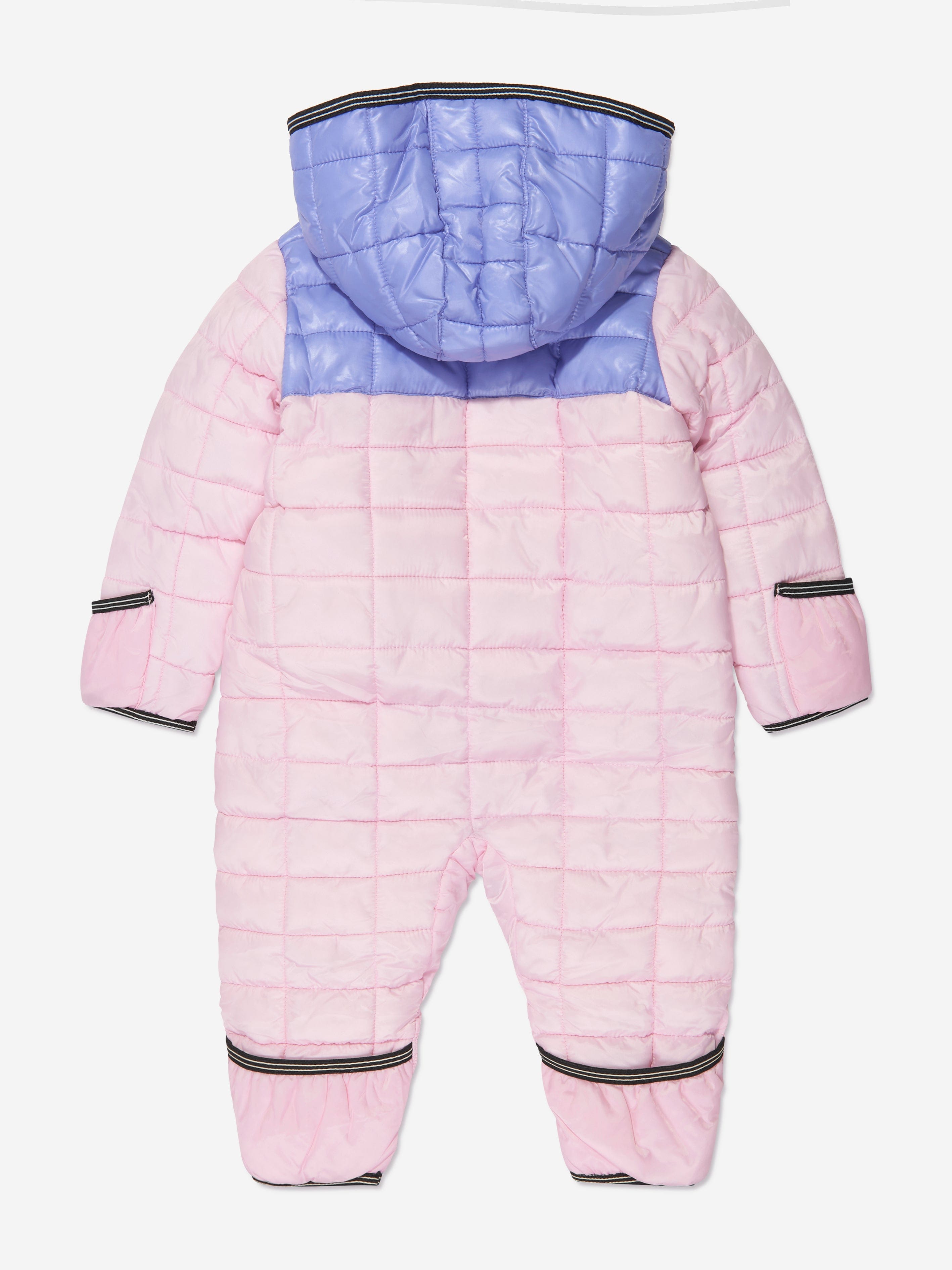 Nike Baby Girls Colourblock Snowsuit in Pink