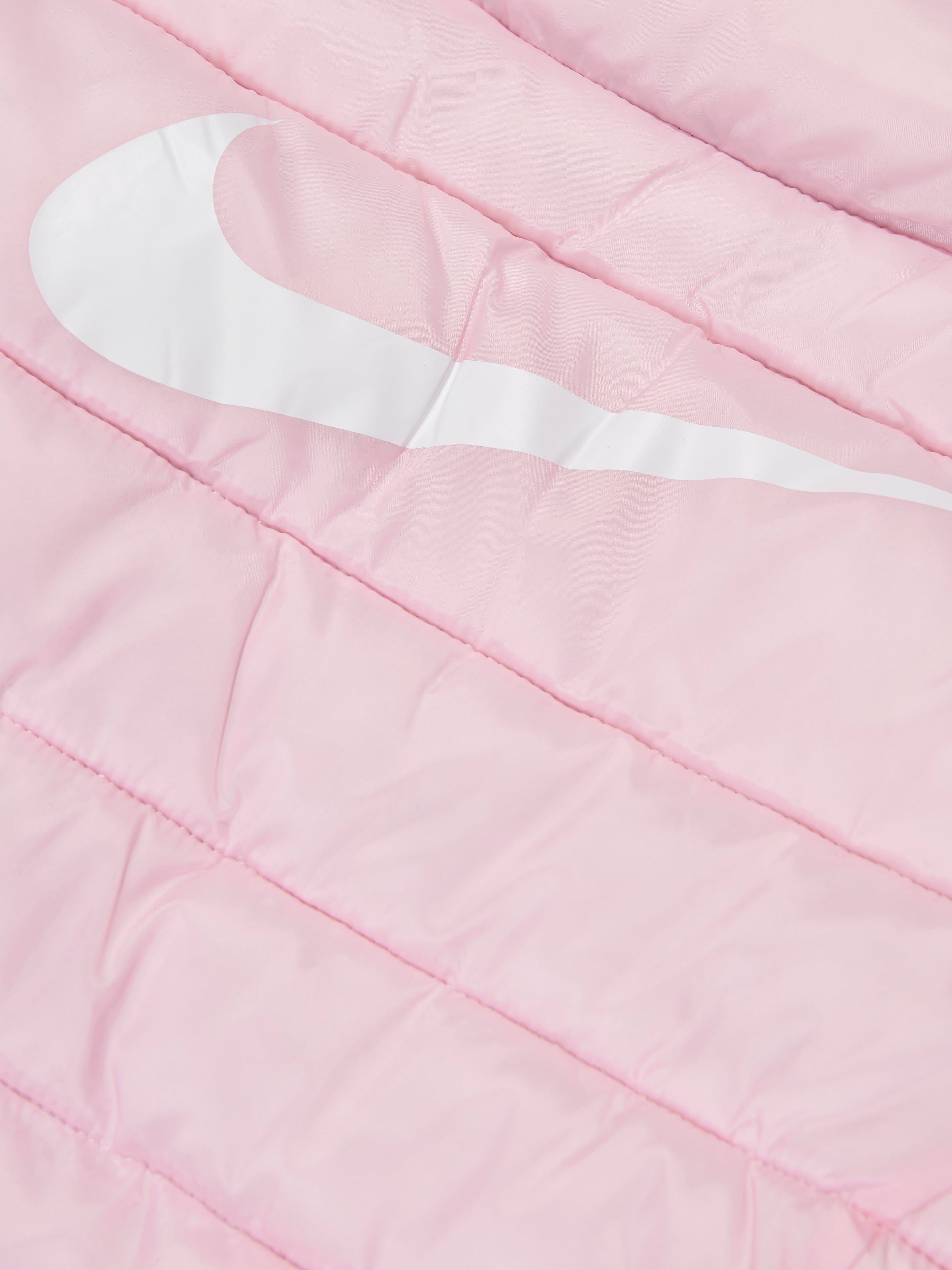 Nike Girls Solid Down Puffer Jacket in Pink