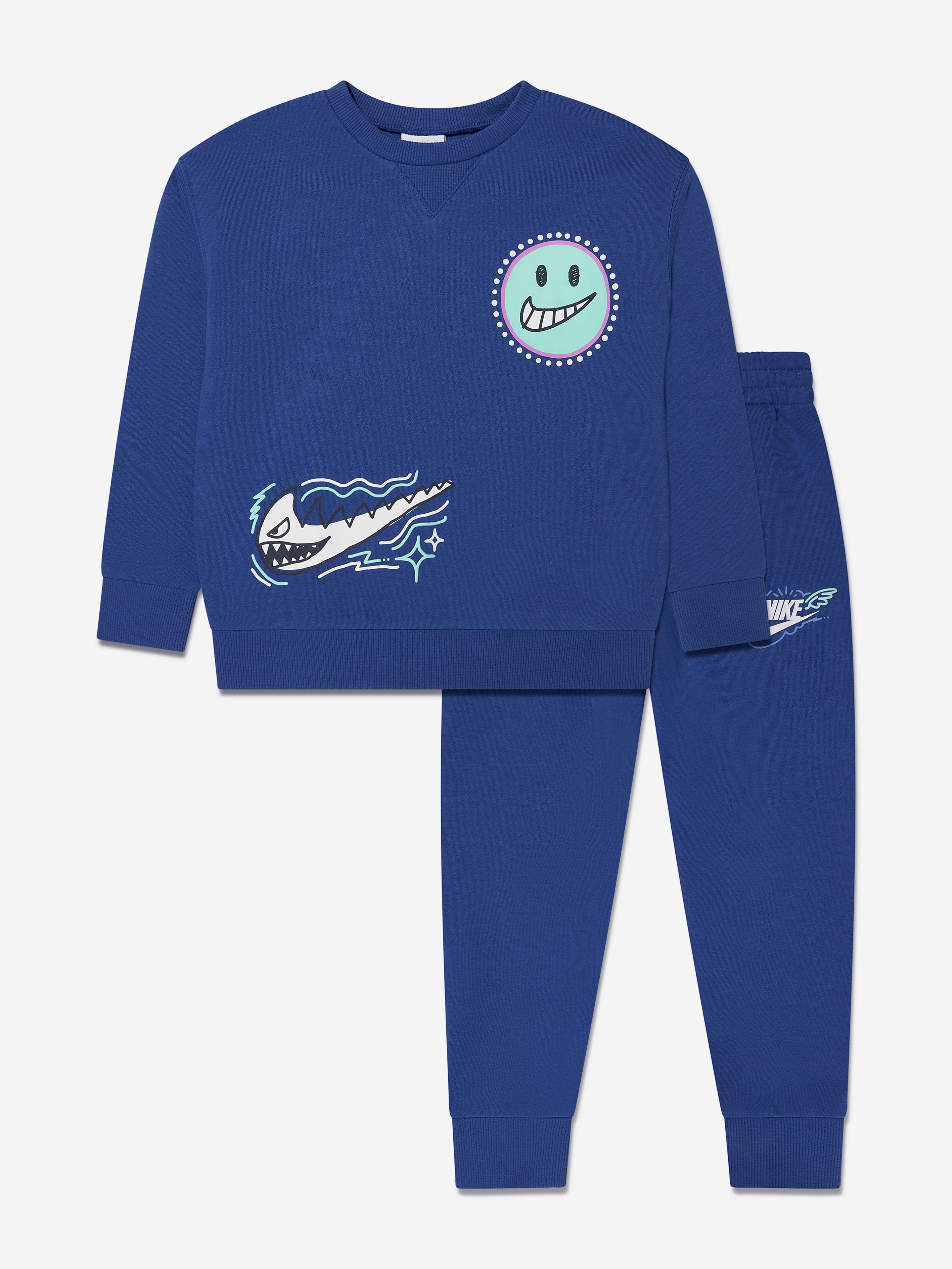 Nike Boys NSW Art Of Play Tracksuit in Blue